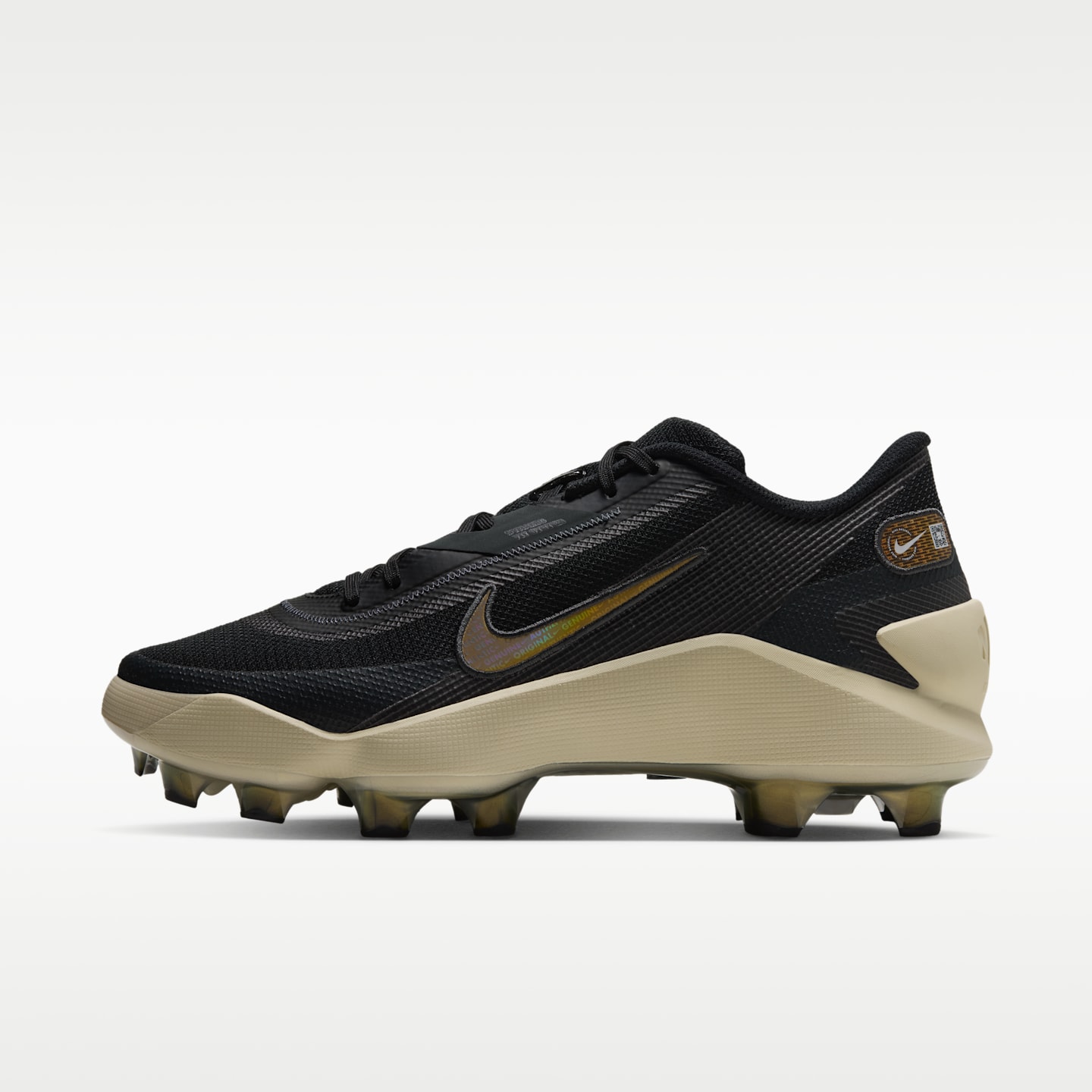 Бейсбольные бутсы Nike Diamond Showcase MCS, цвет: Чёрный / Светлый хаки — фото 1