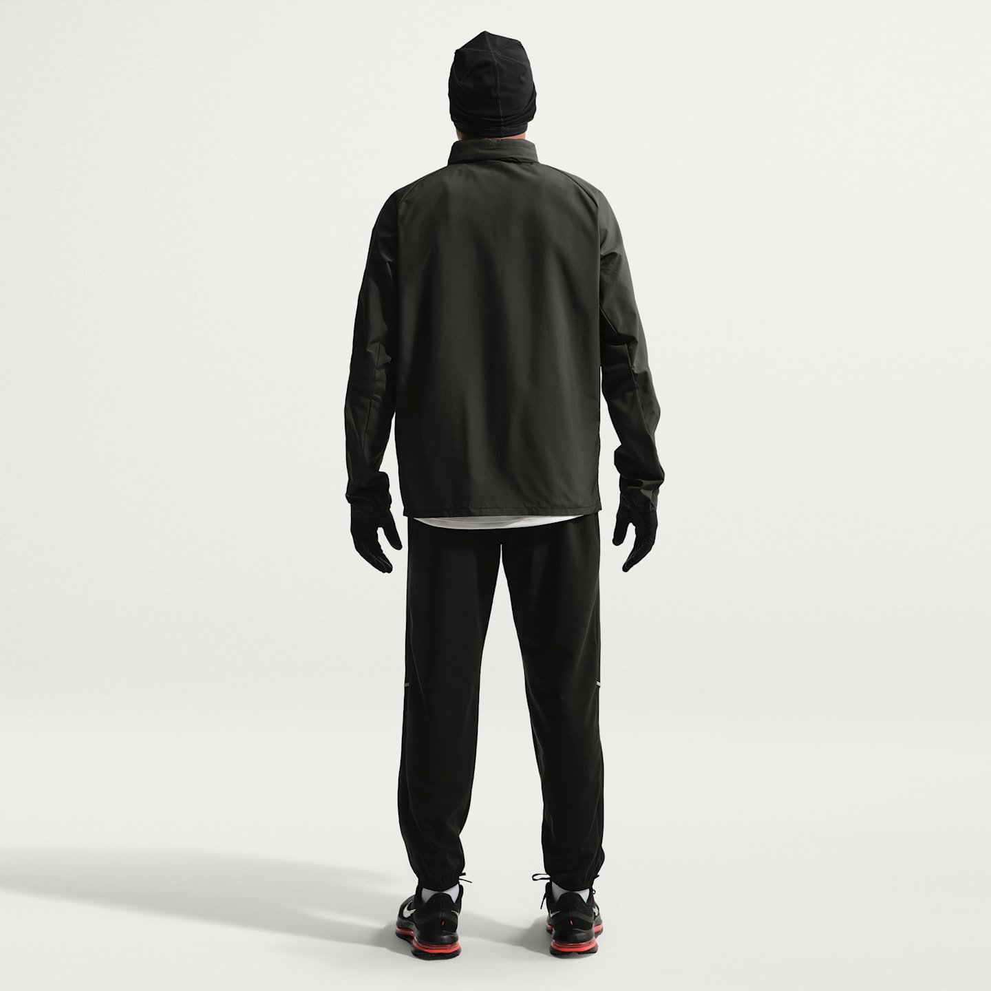 Мужская беговая куртка Nike Miler Repel с УФ-защитой, цвет: Чёрный — фото 5
