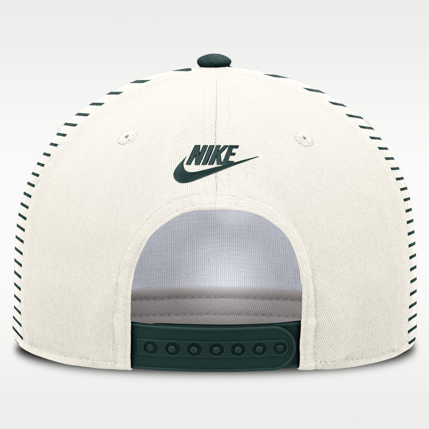 Мужская кепка A-Frame Nike Dri-FIT College Michigan State Rise, цвет: Белый — фото 2