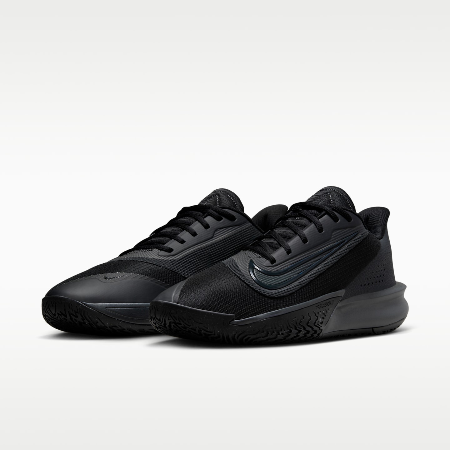 Мужские кроссовки Nike Precision 7 Basketball, цвет: Чёрный / Антрацитовый — фото 5