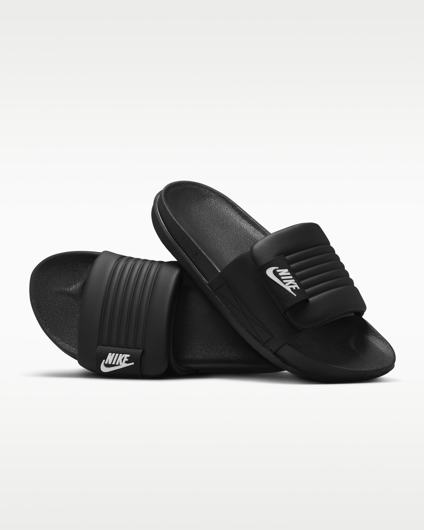 Женские сандалии Nike Offcourt Adjust, цвет: Чёрный / Белый — фото 7