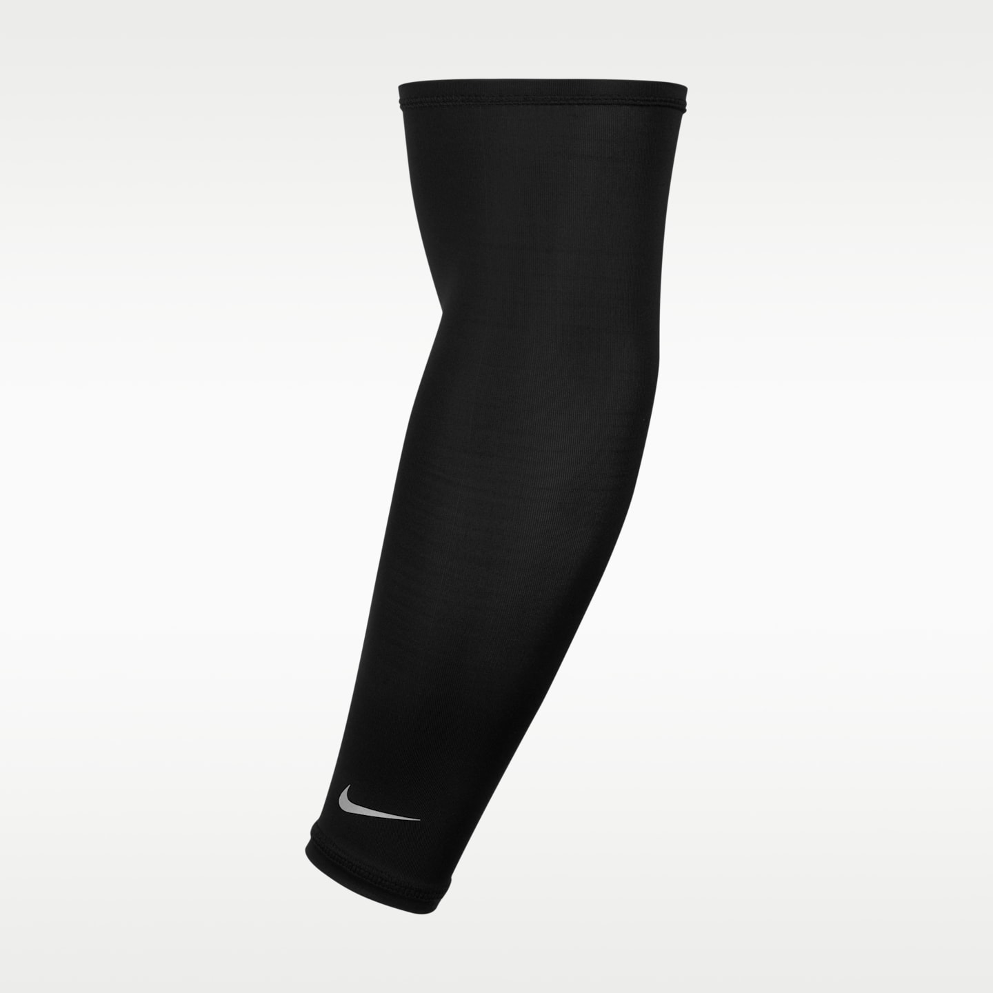 Лёгкие рукава Nike Dri-FIT Lightweight Sleeves 2.0, цвет: Чёрный / Серебряный — фото 1