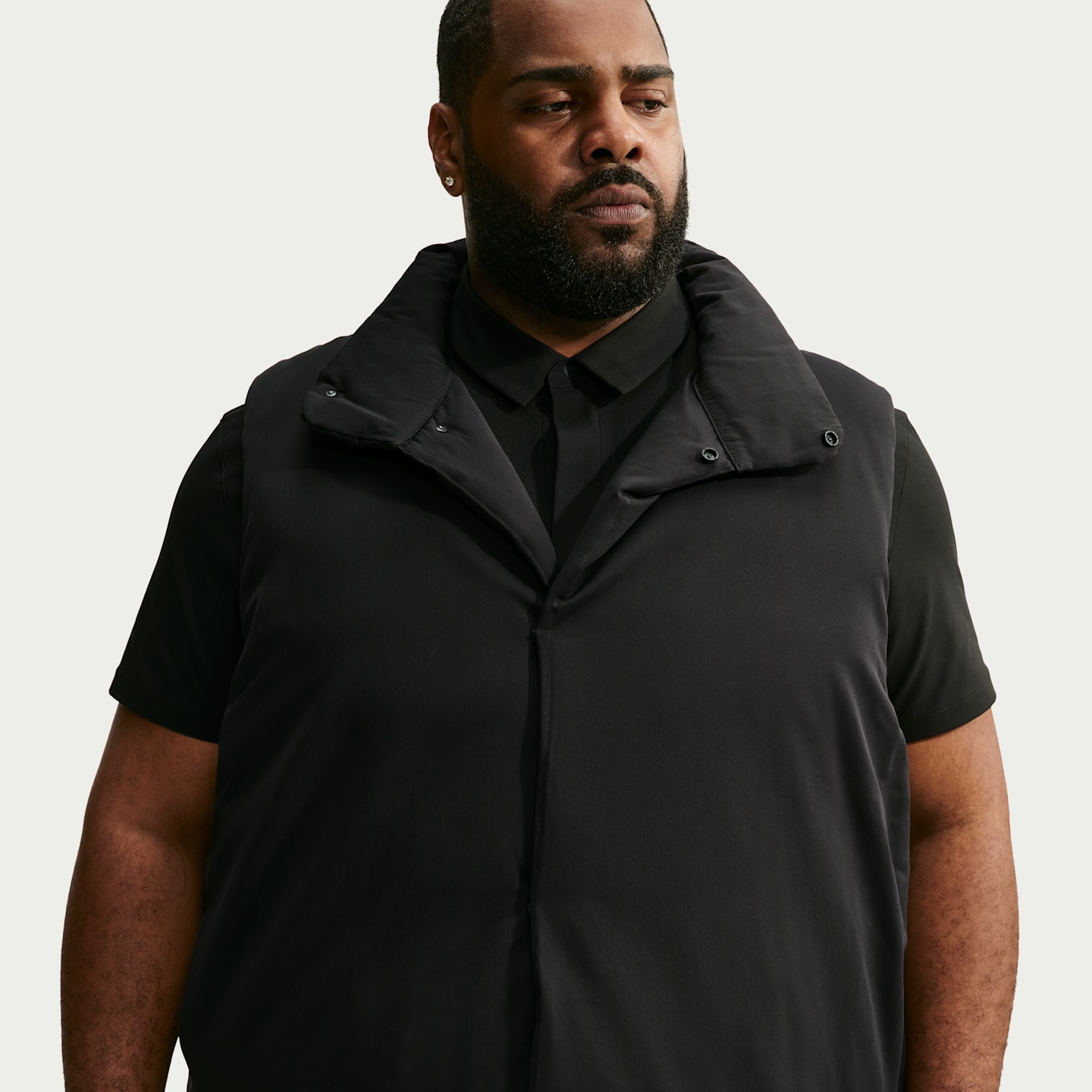 Мужской жилет Nike 24.7 OuterCalm Therma-FIT Down-Fill, цвет: Чёрный / Серый — фото 7