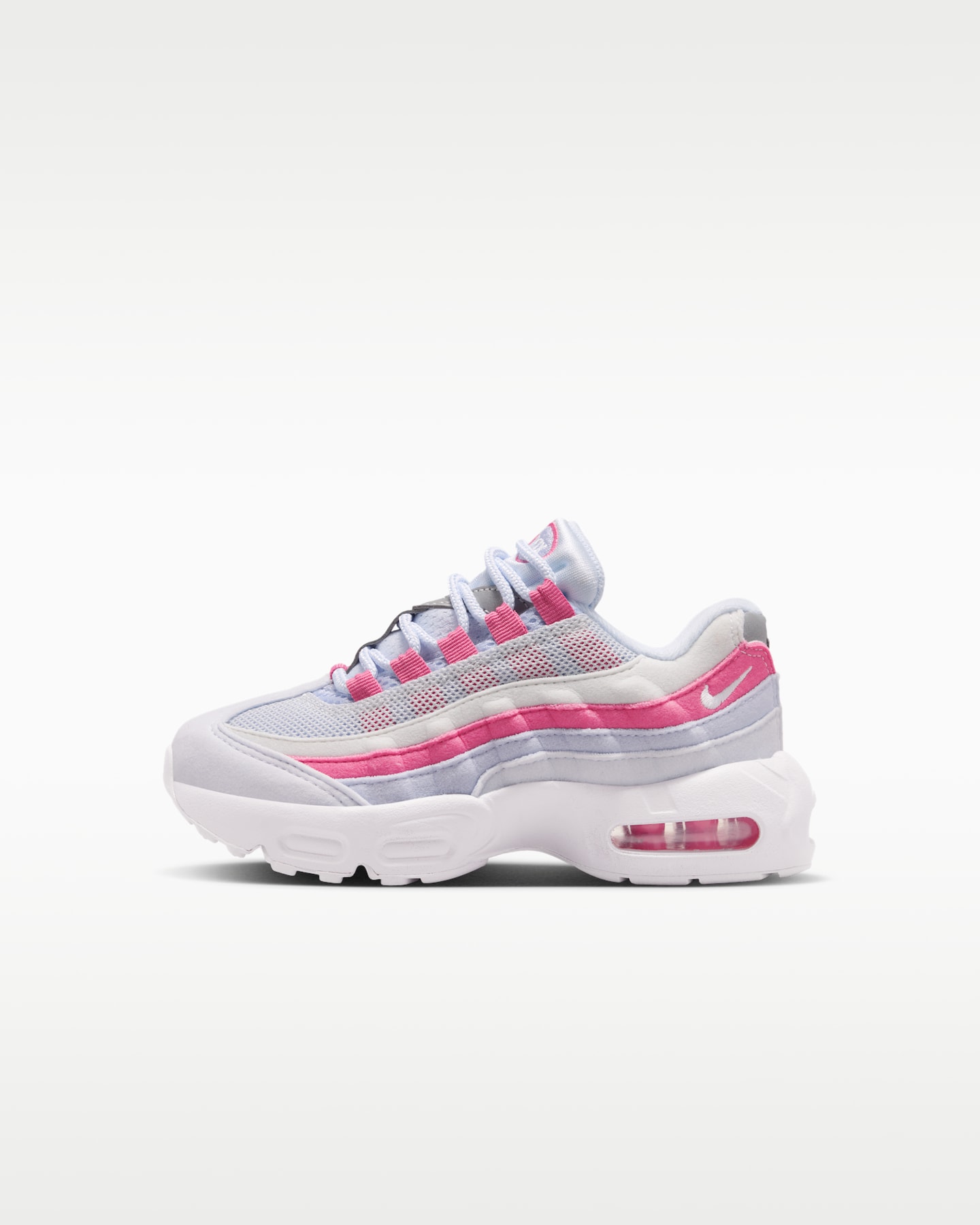Детские кроссовки Nike Air Max '95, цвет: Серый / Пионовый — фото 9