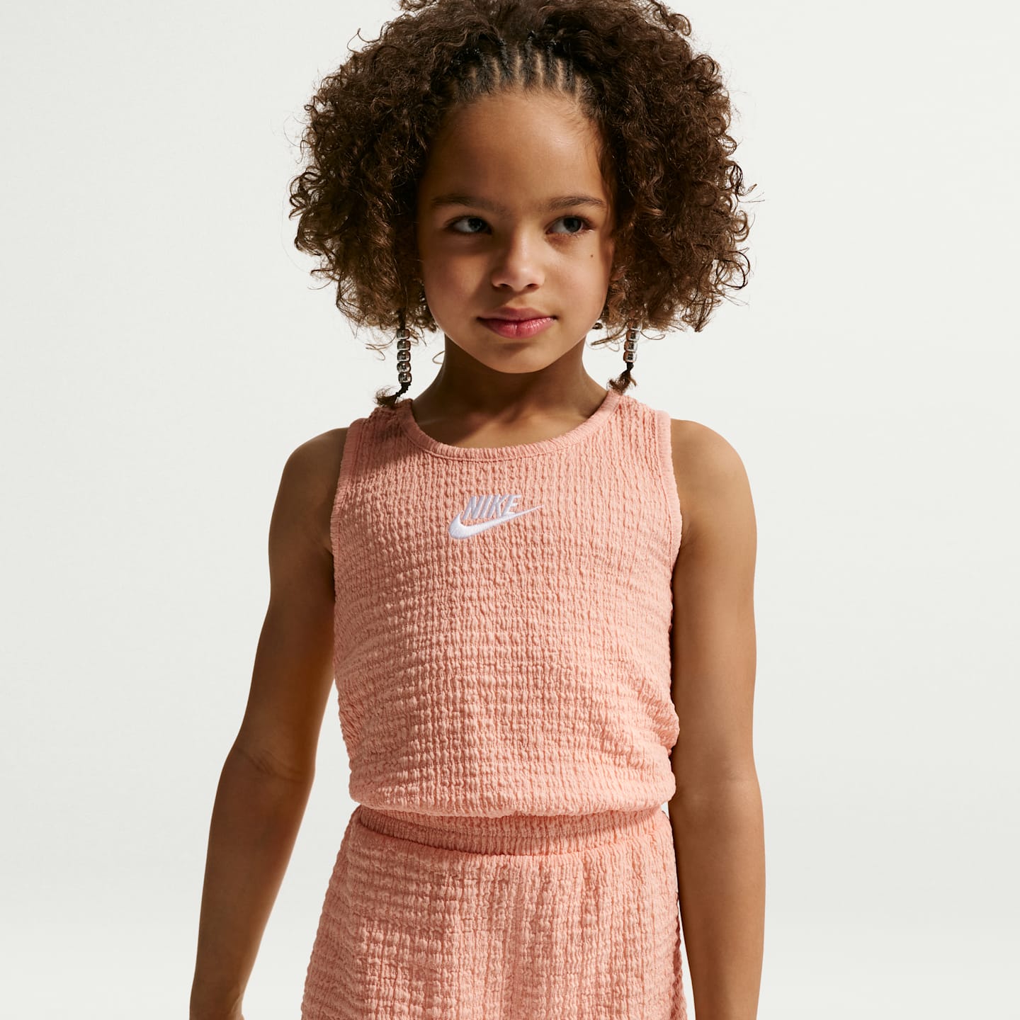 Детский комбинезон Nike Textured Romper, цвет: Оранжевый — фото 2