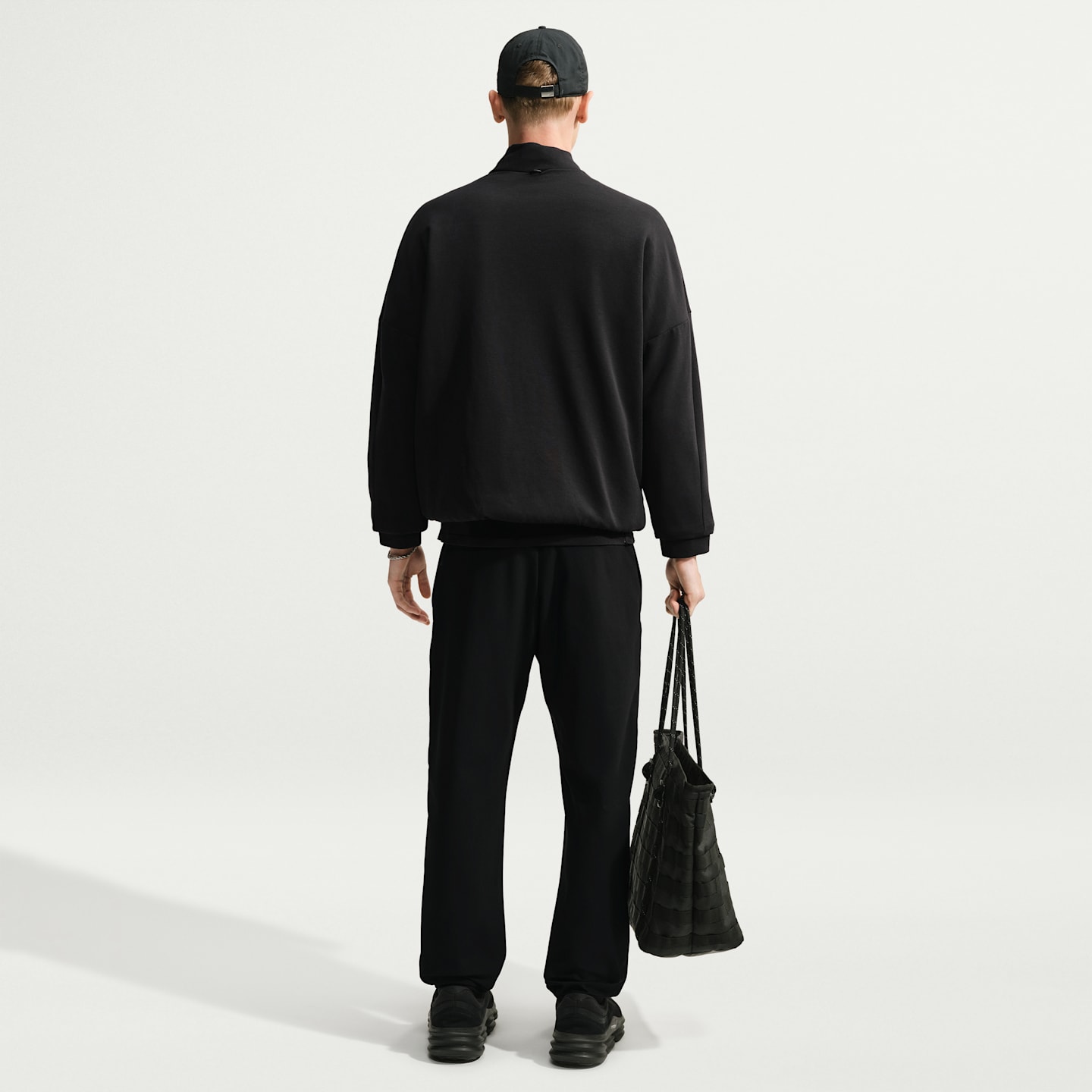 Мужская куртка Nike 24.7 ImpossiblySoft Plush Therma-FIT, цвет: Чёрный / Серый — фото 5