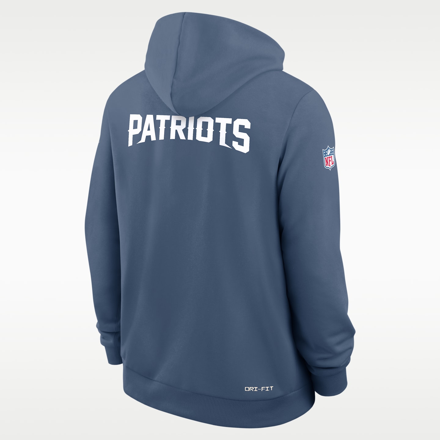 Мужское худи Nike New England Patriots Rivalries Collection Sideline Dri-FIT NFL Pullover, цвет: Синий — фото 2