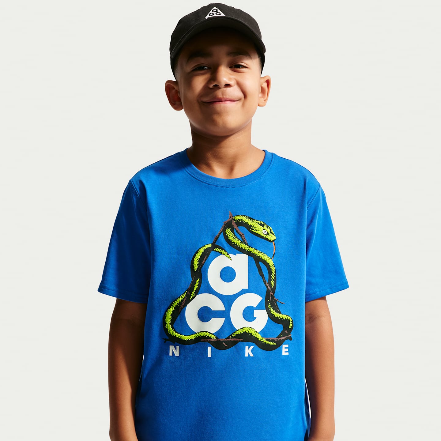 Детская футболка Nike ACG Dri-FIT Snake, цвет: Королевский синий — фото 1