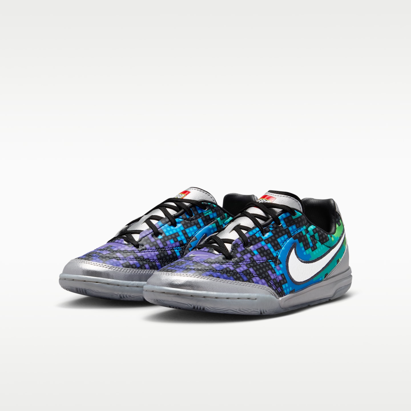 Детские кроссовки Nike Jr. Streetgato x LEGO® Collection, цвет: Серебряный / Зелёный — фото 5