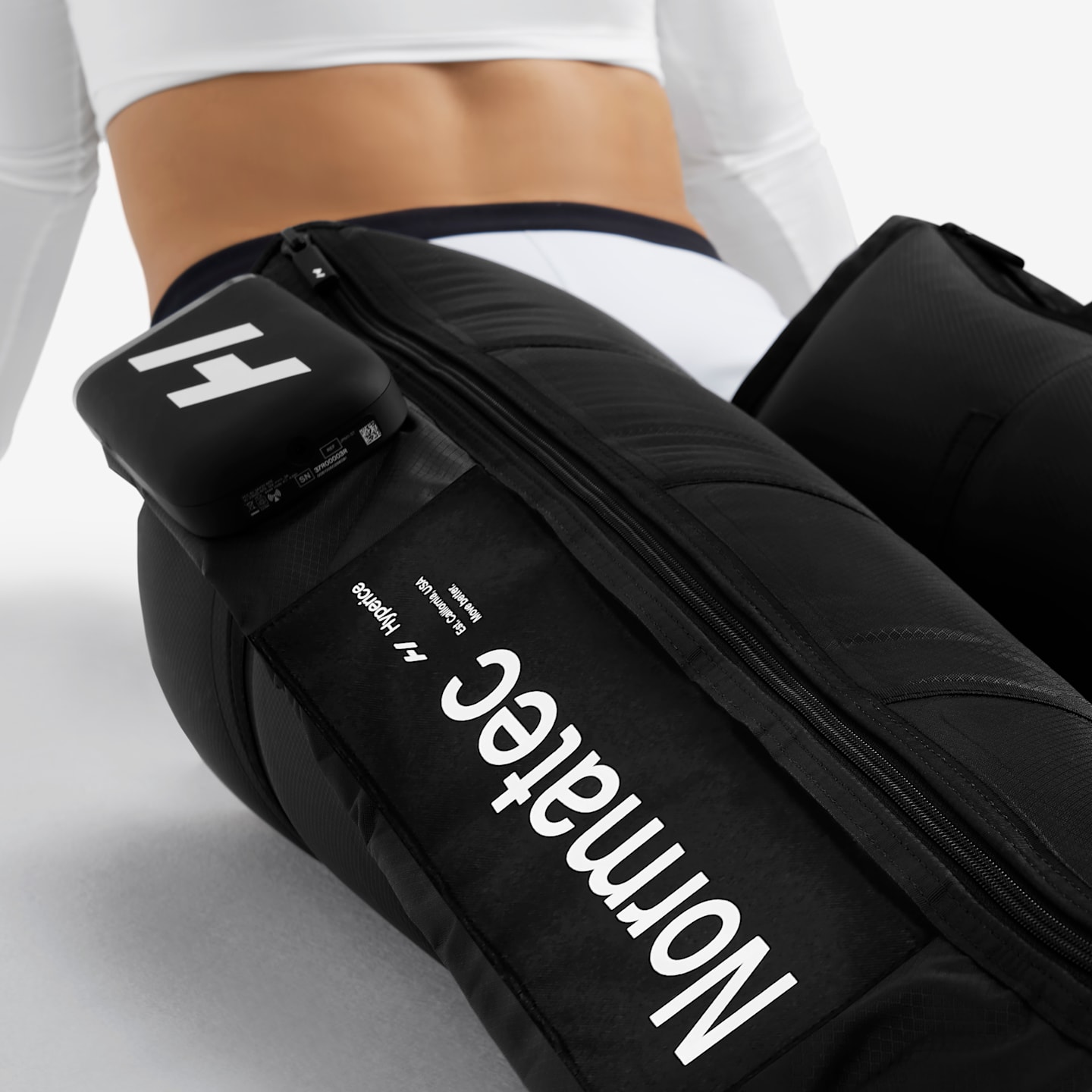 Ботинки Nike Hyperice Normatec Elite Legs Dynamic Air Compression, цвет: Чёрный / Белый — фото 3