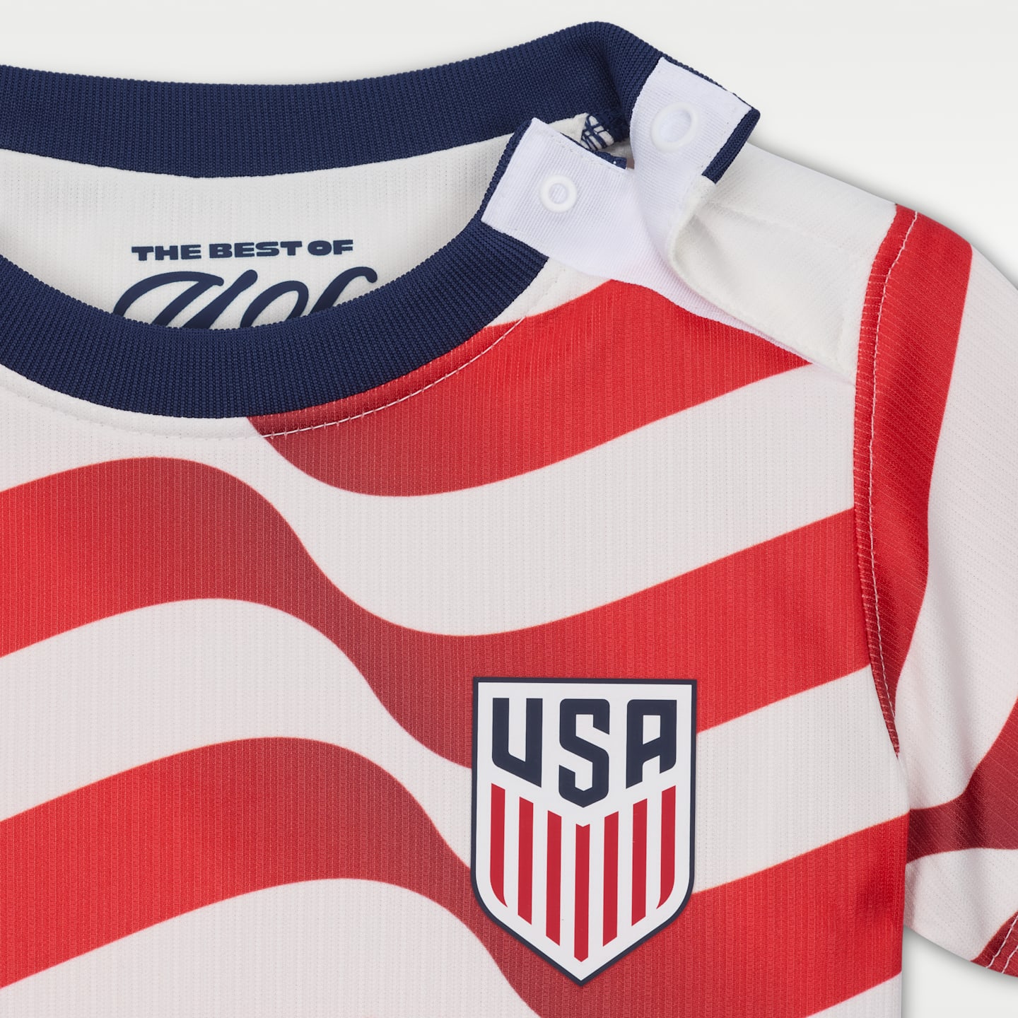 Футбольный комплект для малышей Nike Usmnt 2026 Stadium Home из 3 предметов, цвет: Молочный / Тёмно-синий — фото 3
