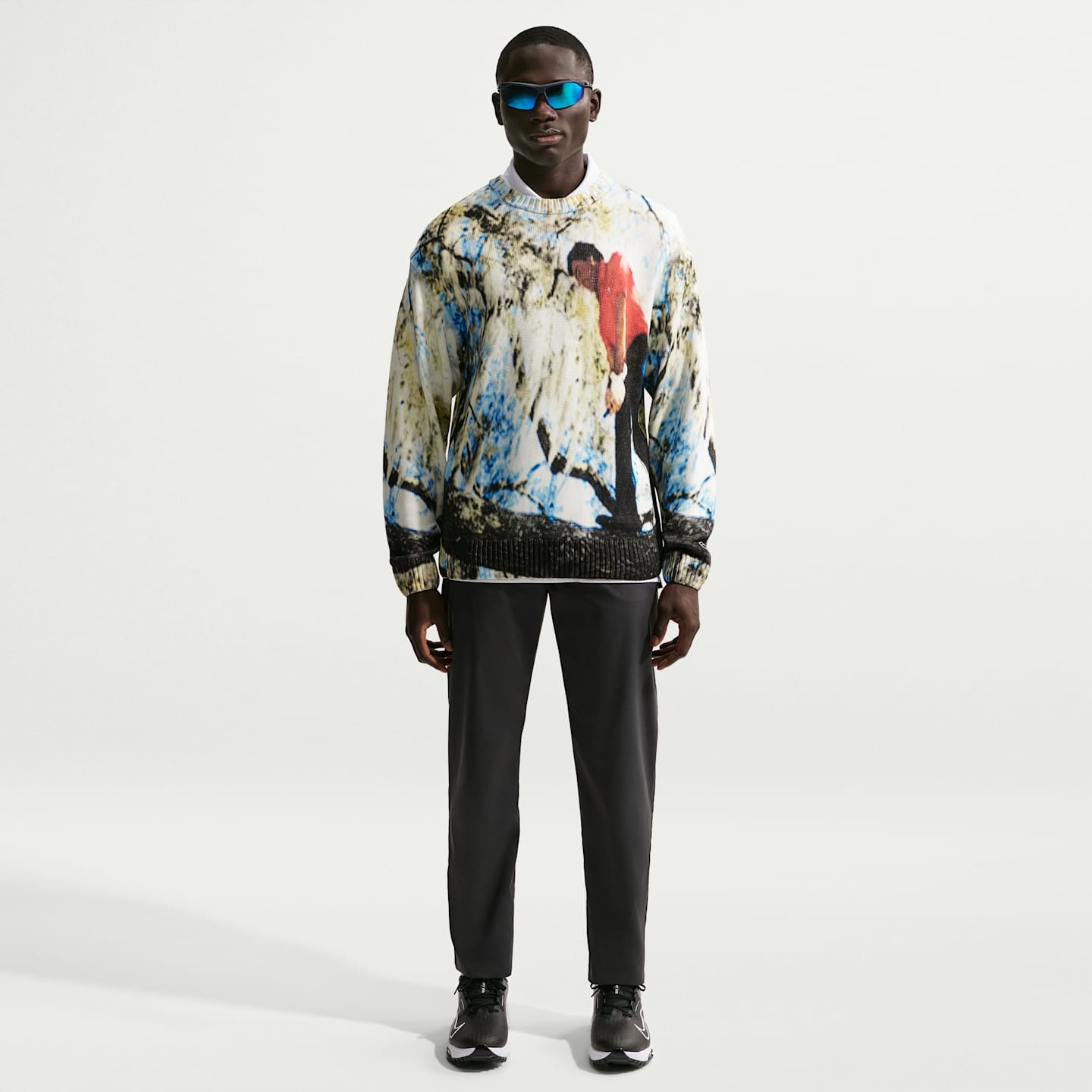 Мужской топ Nike Fairway Fresh Crew-Neck Golf Top, цвет: Белый — фото 4