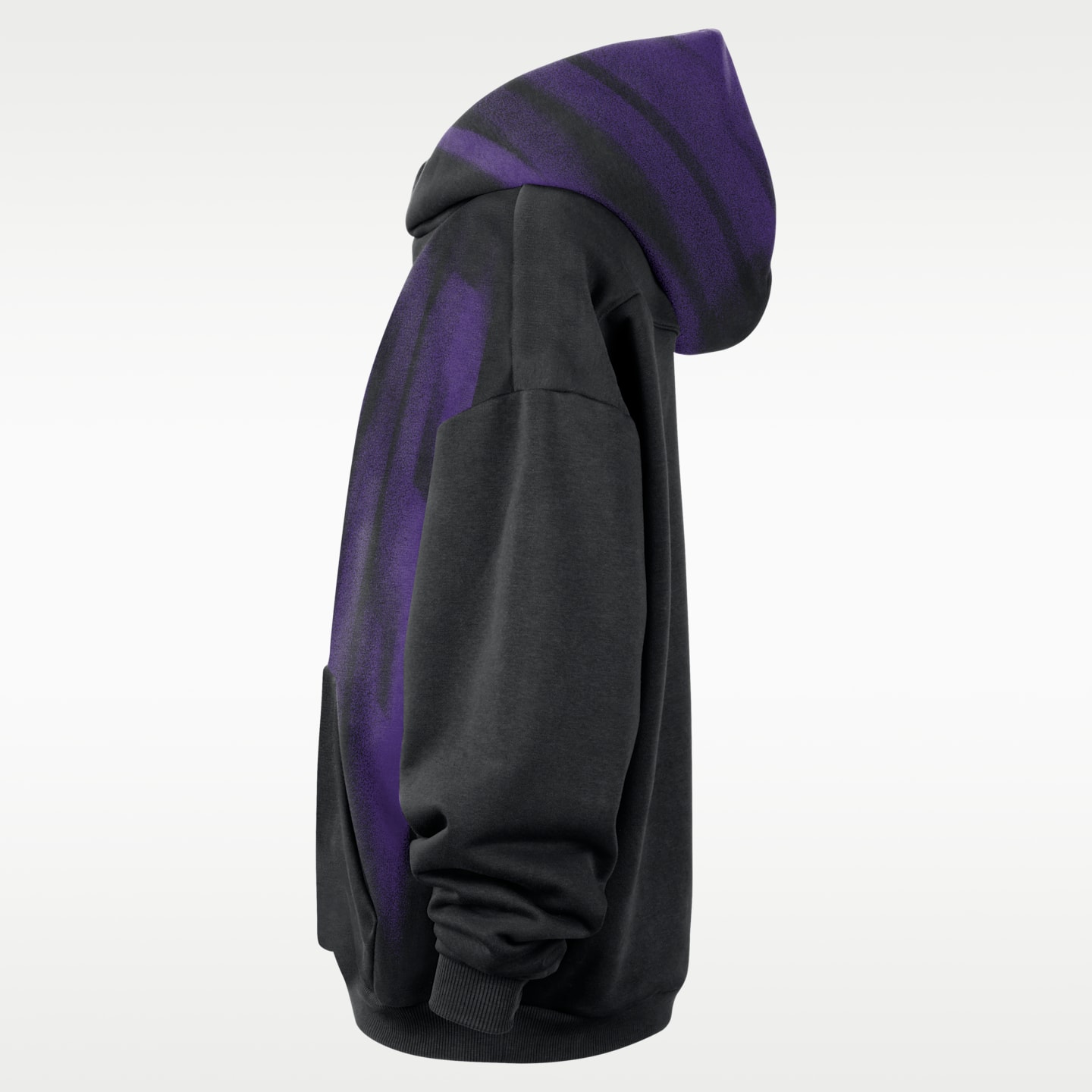 Мужское худи Nike Sacramento Kings Standard Issue Therma-FIT Fleece Basketball, цвет: Чёрный / Белый — фото 3