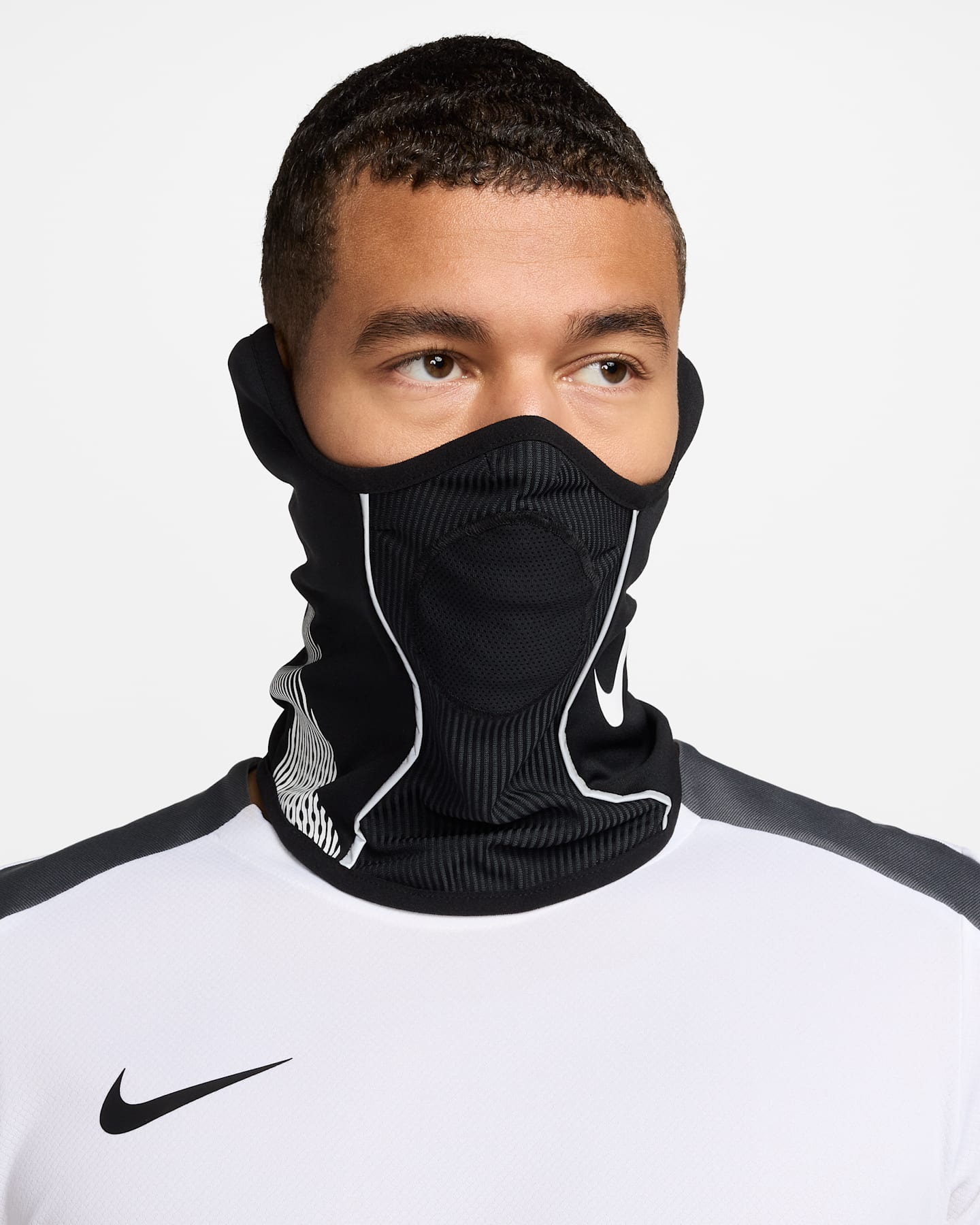 Футбольный снуд Nike Academy Dri-FIT, цвет: Чёрный / Белый — фото 7