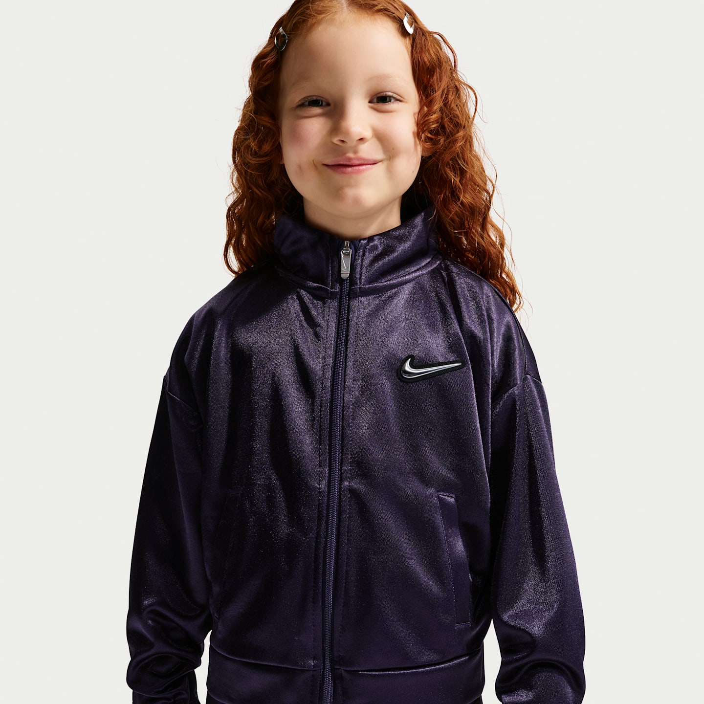 Комплекты Nike Swoosh Sparkle 2-Piece Track Set для малышей, цвет: Фиолетовый, вариант 1 — фото 2