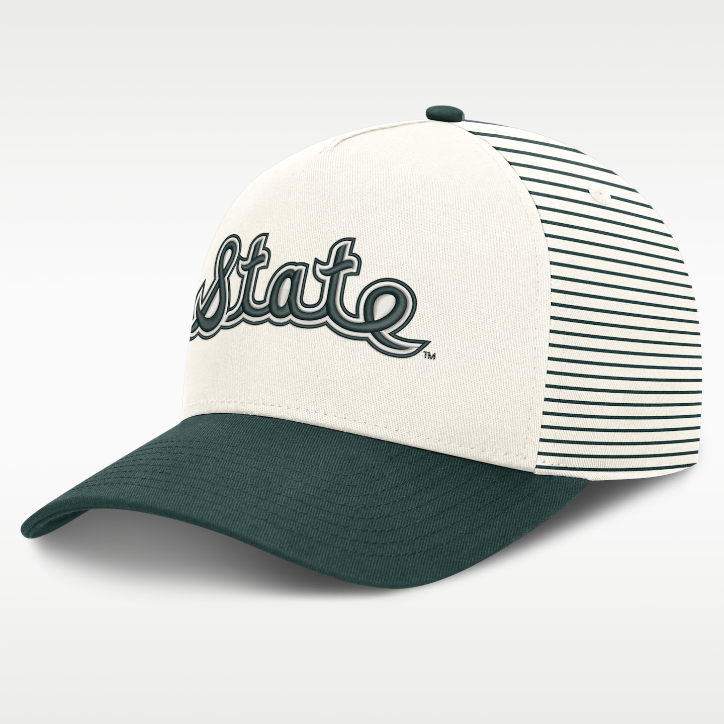 Мужская кепка A-Frame Nike Dri-FIT College Michigan State Rise, цвет: Белый