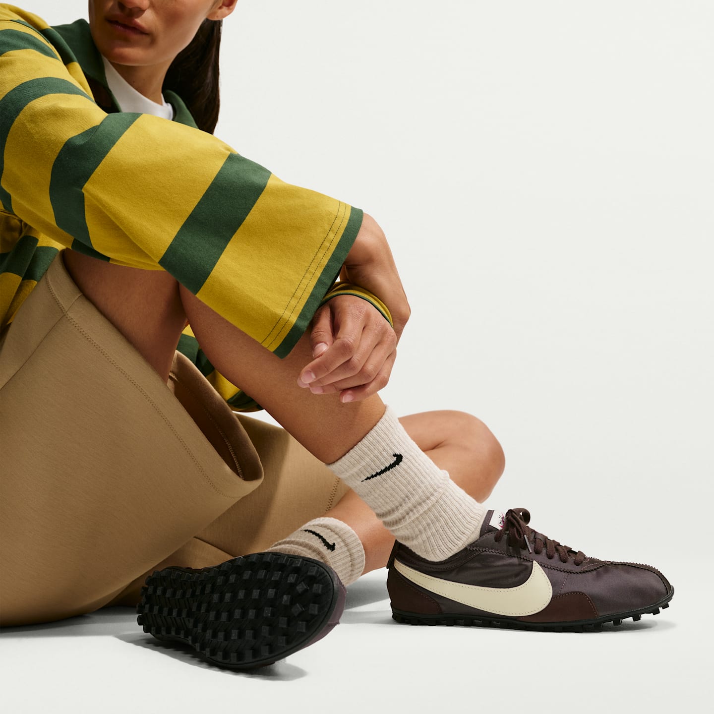 Женские кроссовки Nike Moon Shoe OG, цвет: Коричневый / Чёрный — фото 9