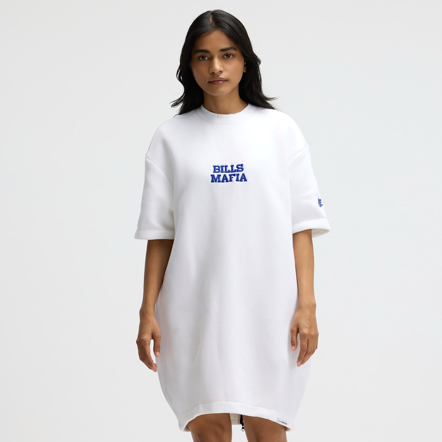 Женское платье Nike Buffalo Bills Rivalries Collection Oversized Tech Fleece NFL, цвет: Белый — фото 2