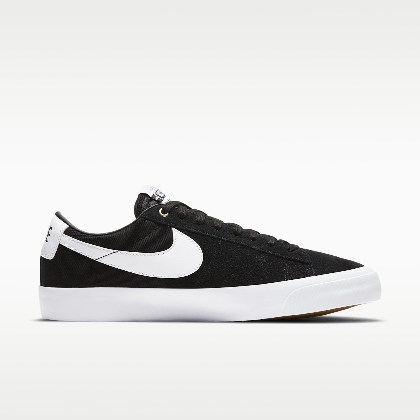 Пиджак Nike SB Zoom Blazer Low Pro GT Skate Shoes, цвет: Чёрный / Карамельный коричневый — фото 3