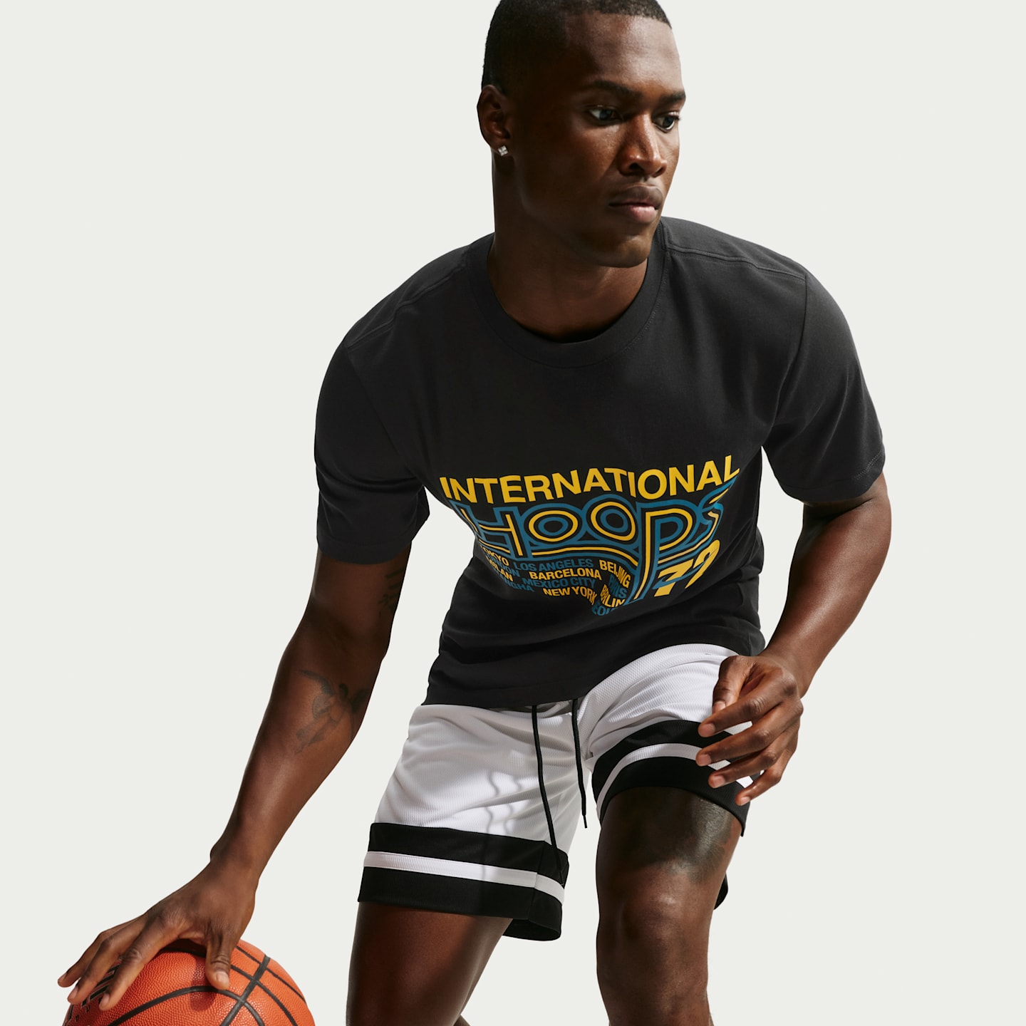 Мужская футболка Nike Basketball, цвет: Чёрный — фото 3