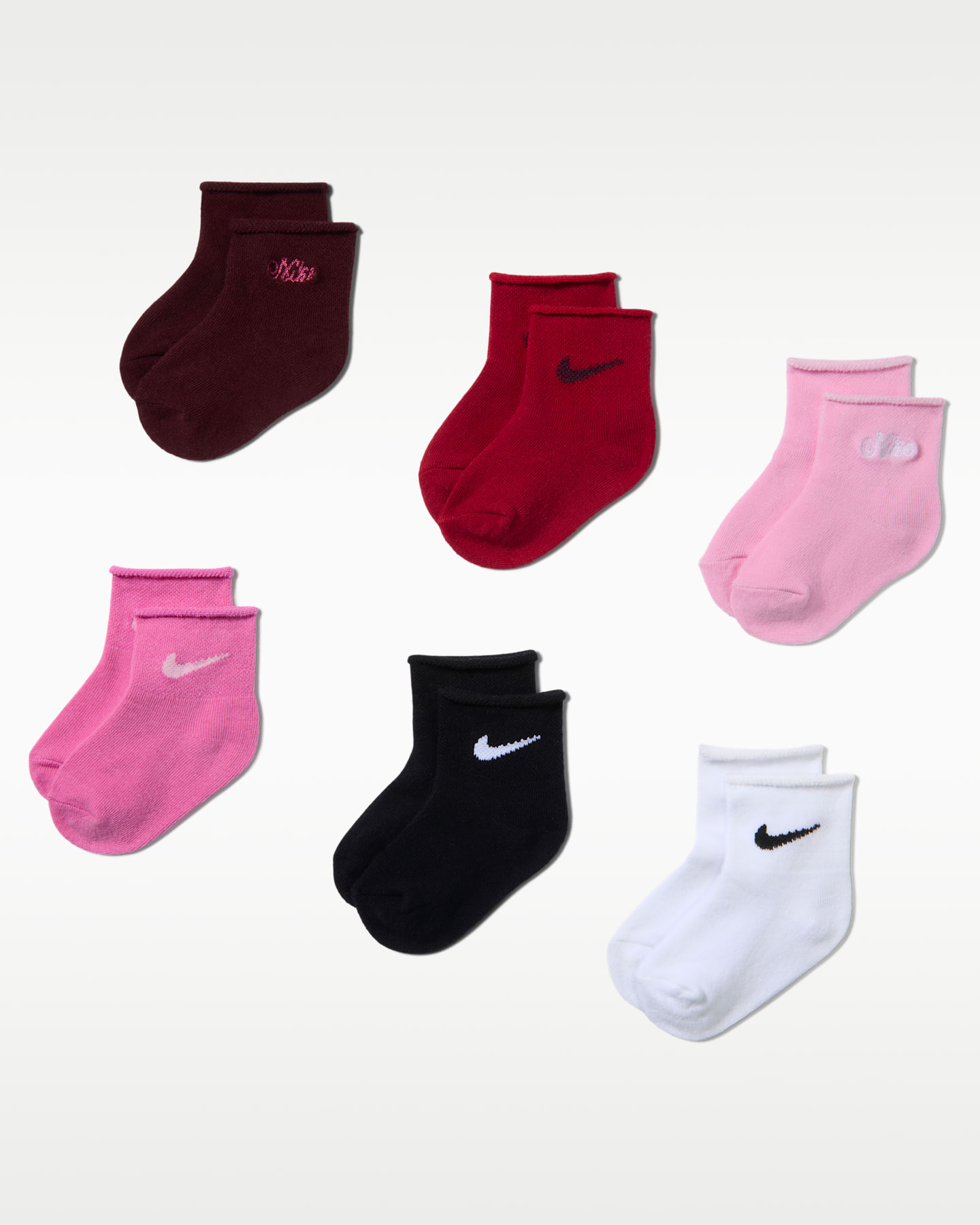 Носки Welt для детей, 6 шт. — Nike, цвет: Розовый — фото 3