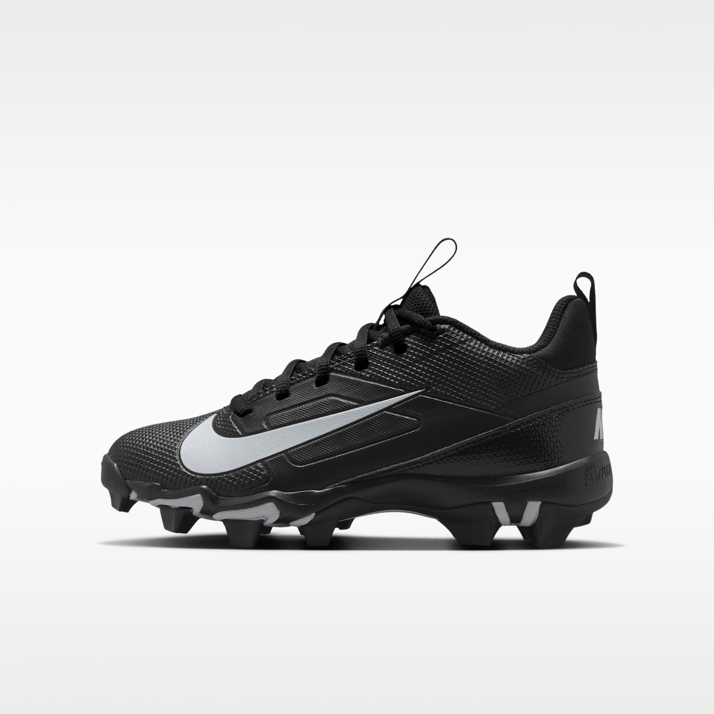Детские бутсы Nike Alpha Menace 4 Shark Football Cleats, цвет: Чёрный / Белый — фото 1