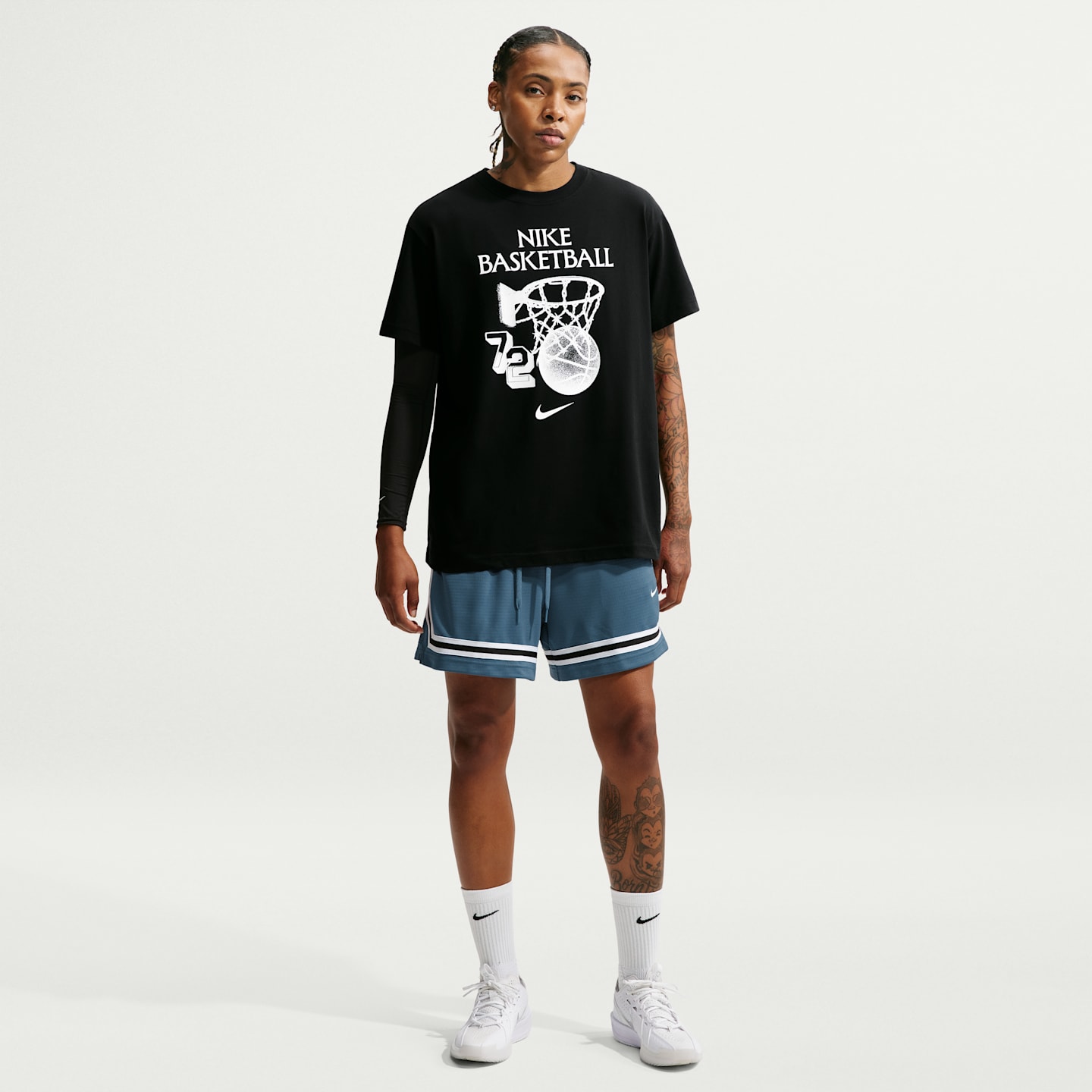 Женская баскетбольная футболка Nike Move Dri-FIT, цвет: Чёрный — фото 4