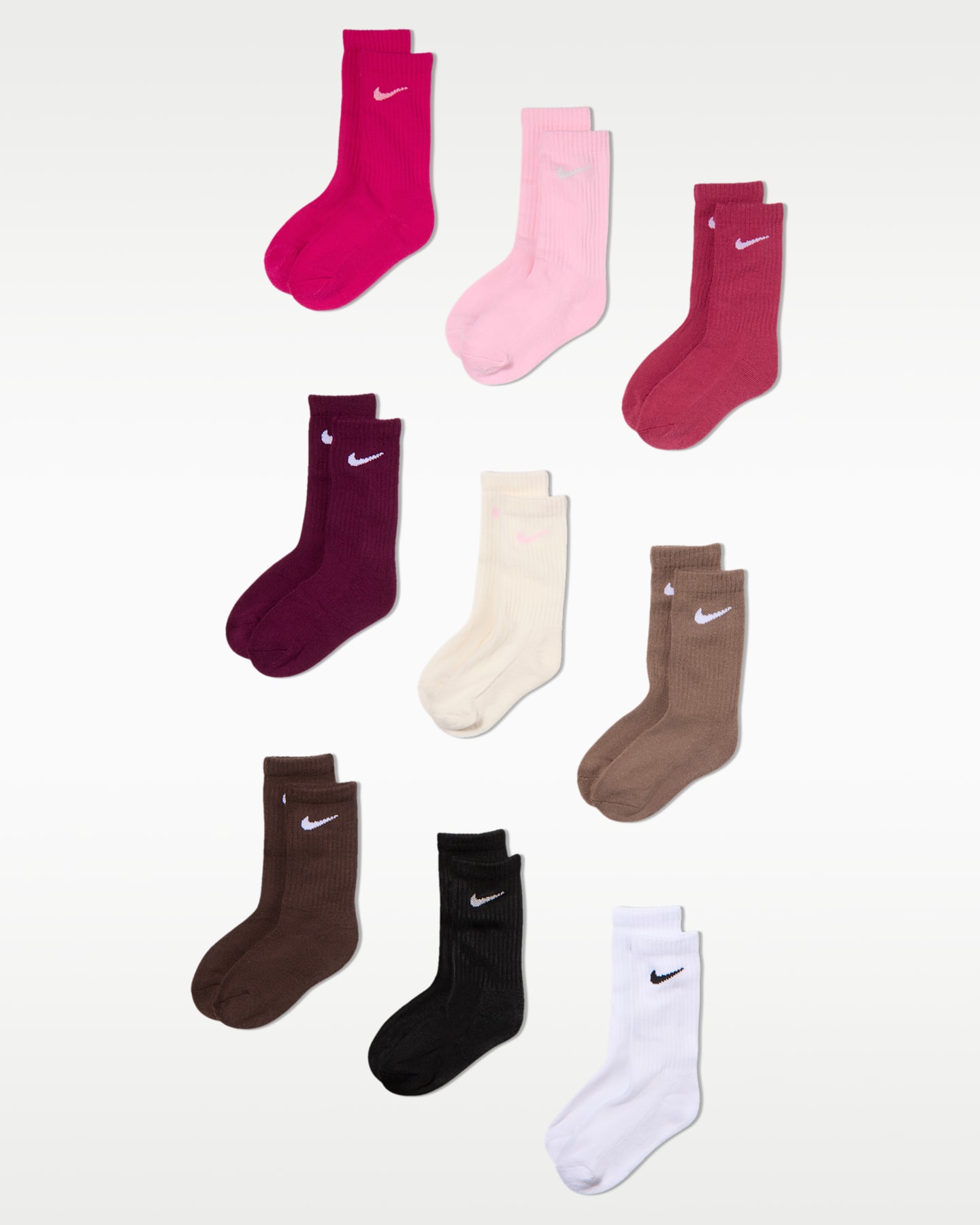 Детские кроссовки Nike Holiday Crew Boxed Set (9 Pairs), цвет: Fireberry — фото 4