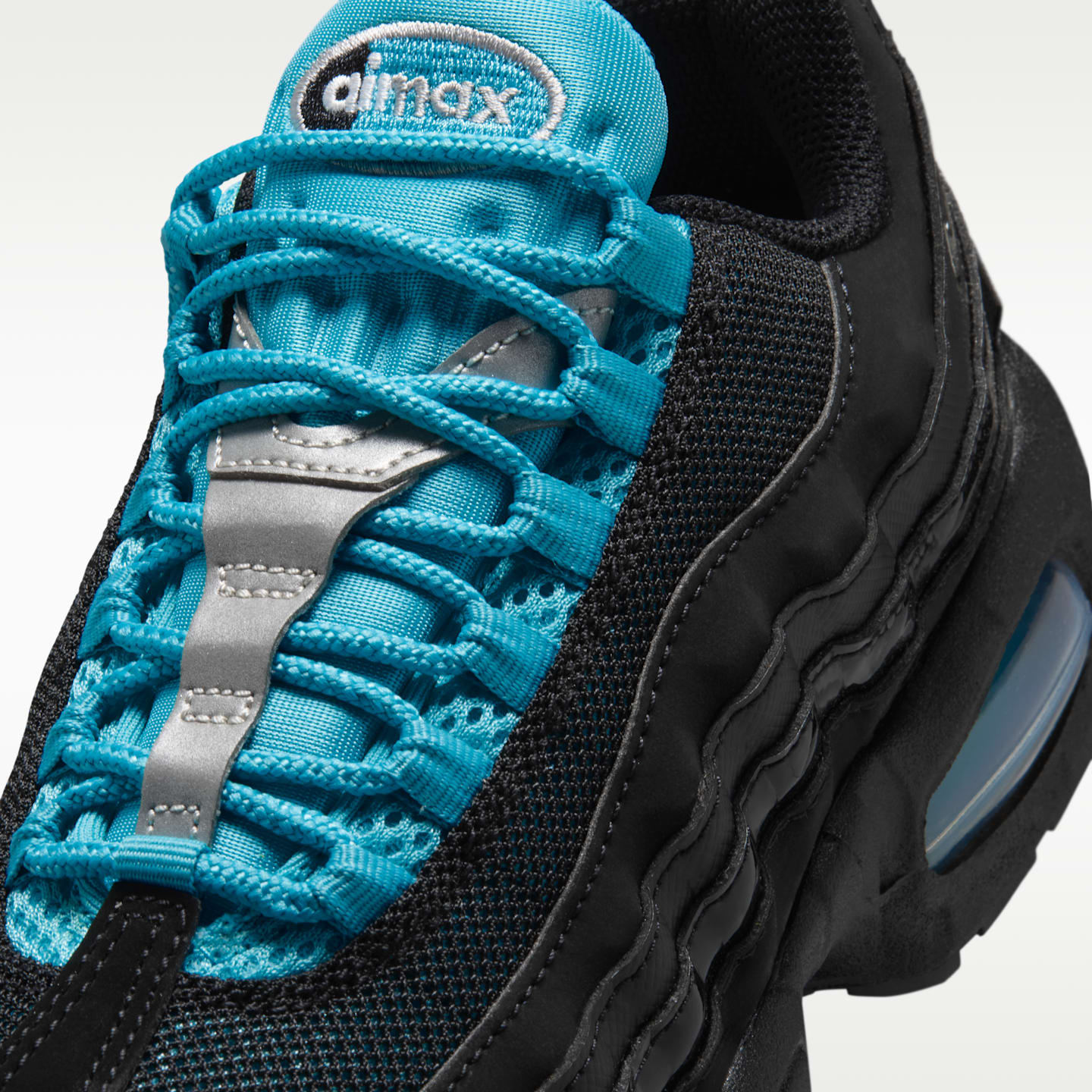 Детские кроссовки Nike Air Max 95 SE, цвет: Чёрный / Синий — фото 7