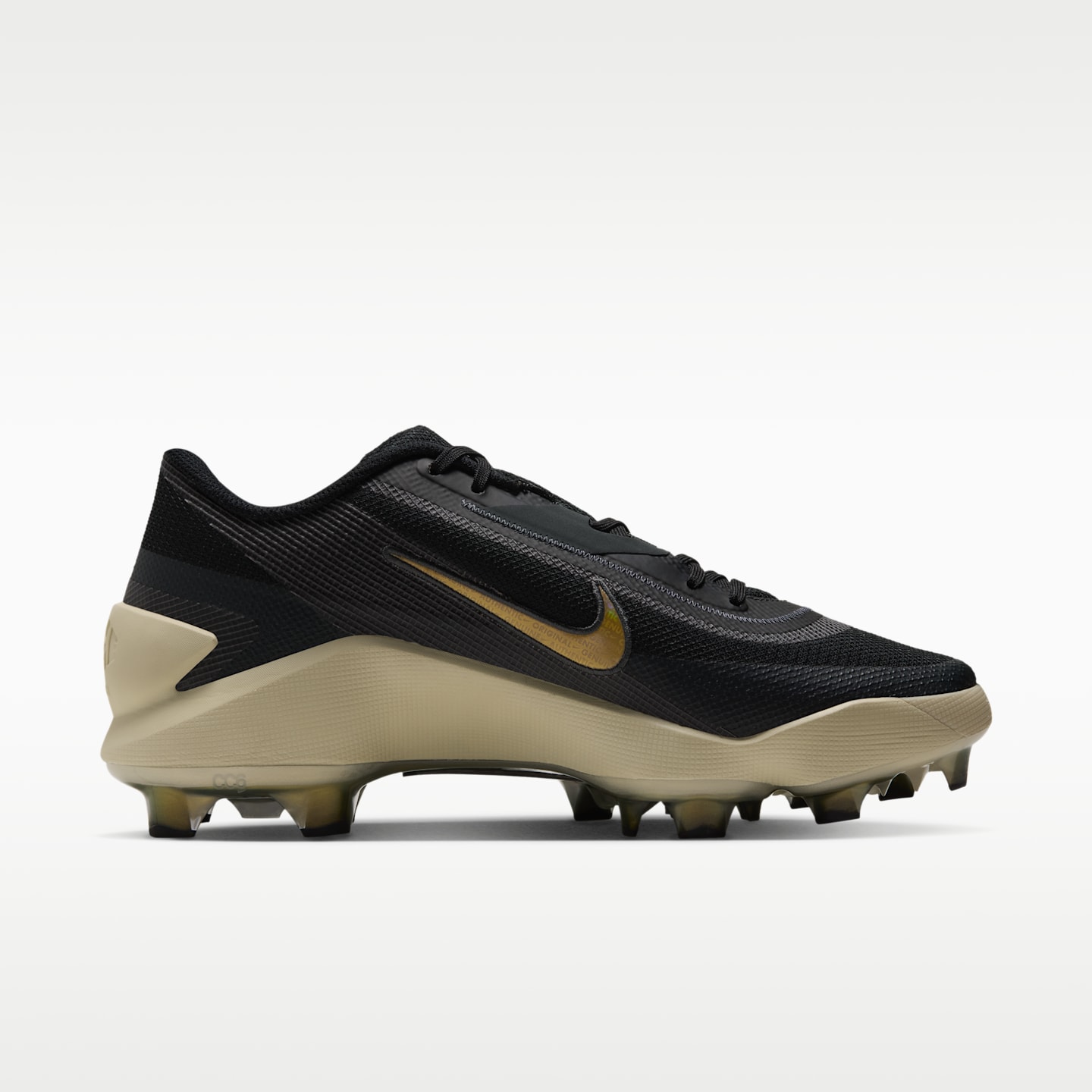 Бейсбольные бутсы Nike Diamond Showcase MCS, цвет: Чёрный / Светлый хаки — фото 3