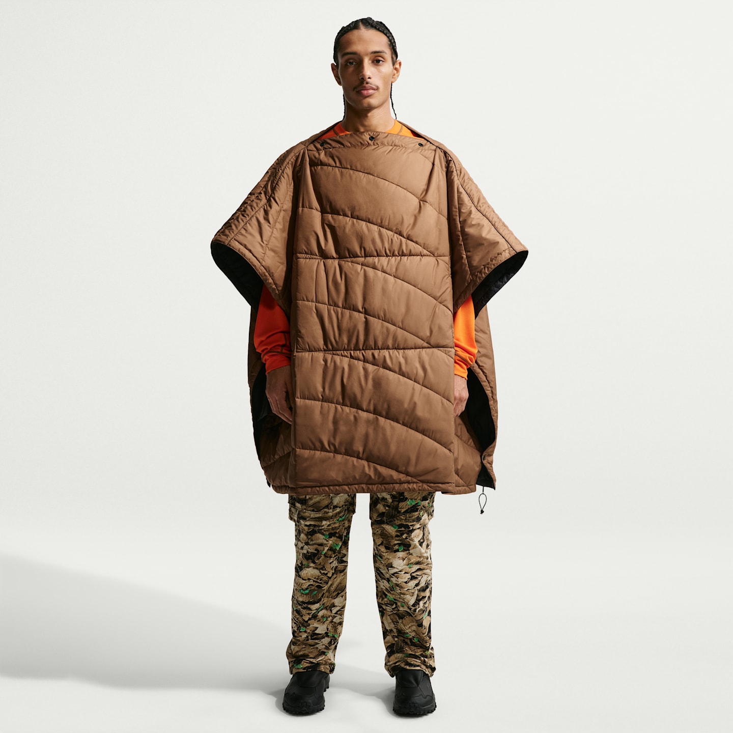 Трансформируемый плед для кемпинга Nike ACG Therma-FIT ADV, цвет: Чёрный / Коричневый — фото 6