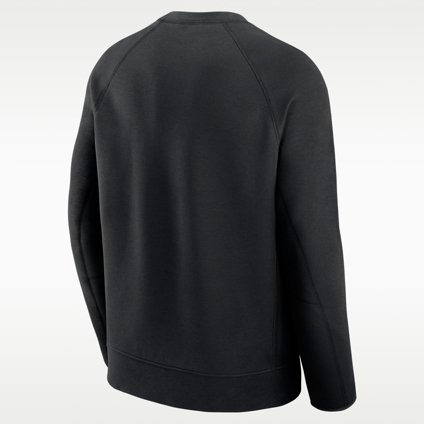Мужской свитер Nike Philadelphia Eagles Tech Fleece NFL Pullover Crew, цвет: Чёрный — фото 2