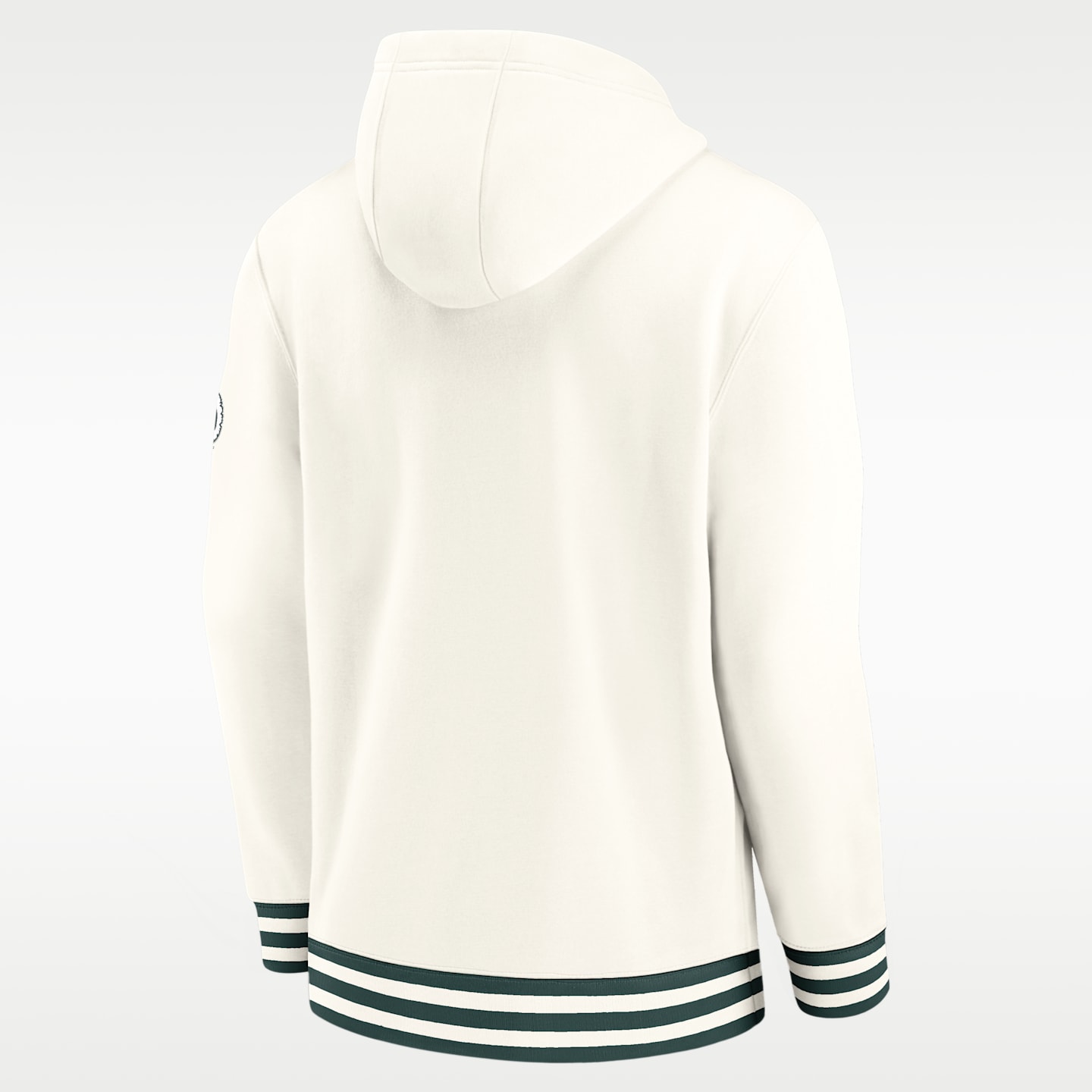 Мужское худи Nike Michigan State Legacy College Pullover, цвет: Кремовый / Зелёный — фото 2