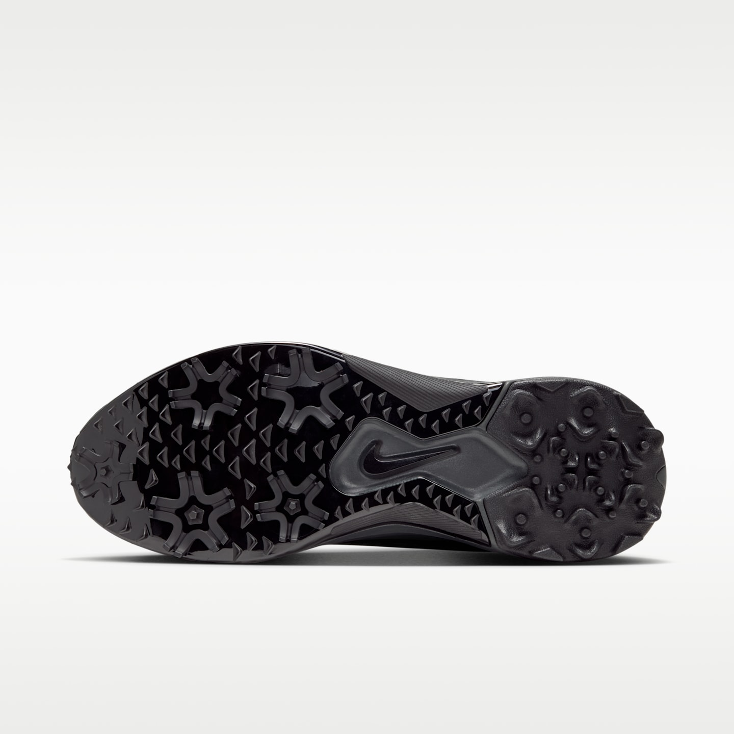 Мужские кроссовки Nike Pegasus 1 G GORE-TEX Waterproof Golf Shoes, цвет: Чёрный / Серый — фото 2