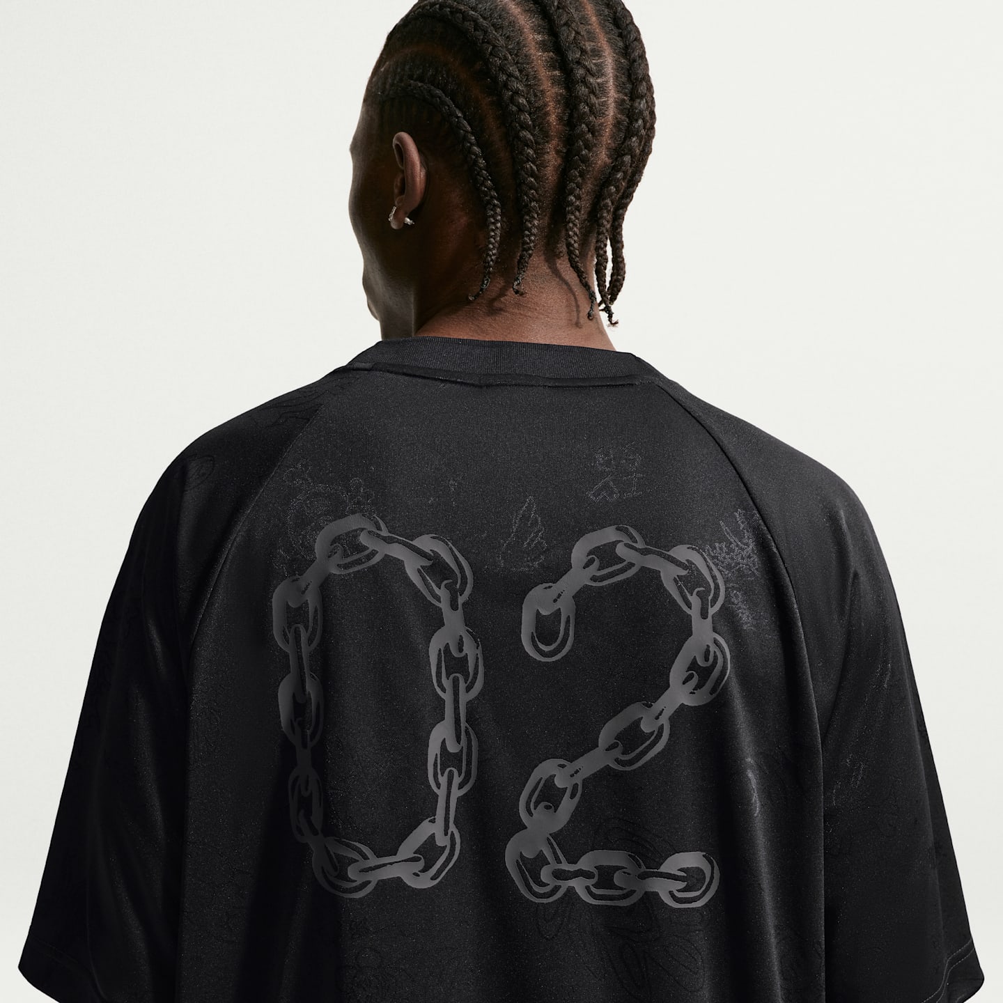 Женский топ Nike SB Jacquard Skate Jersey Top, цвет: Чёрный — фото 2