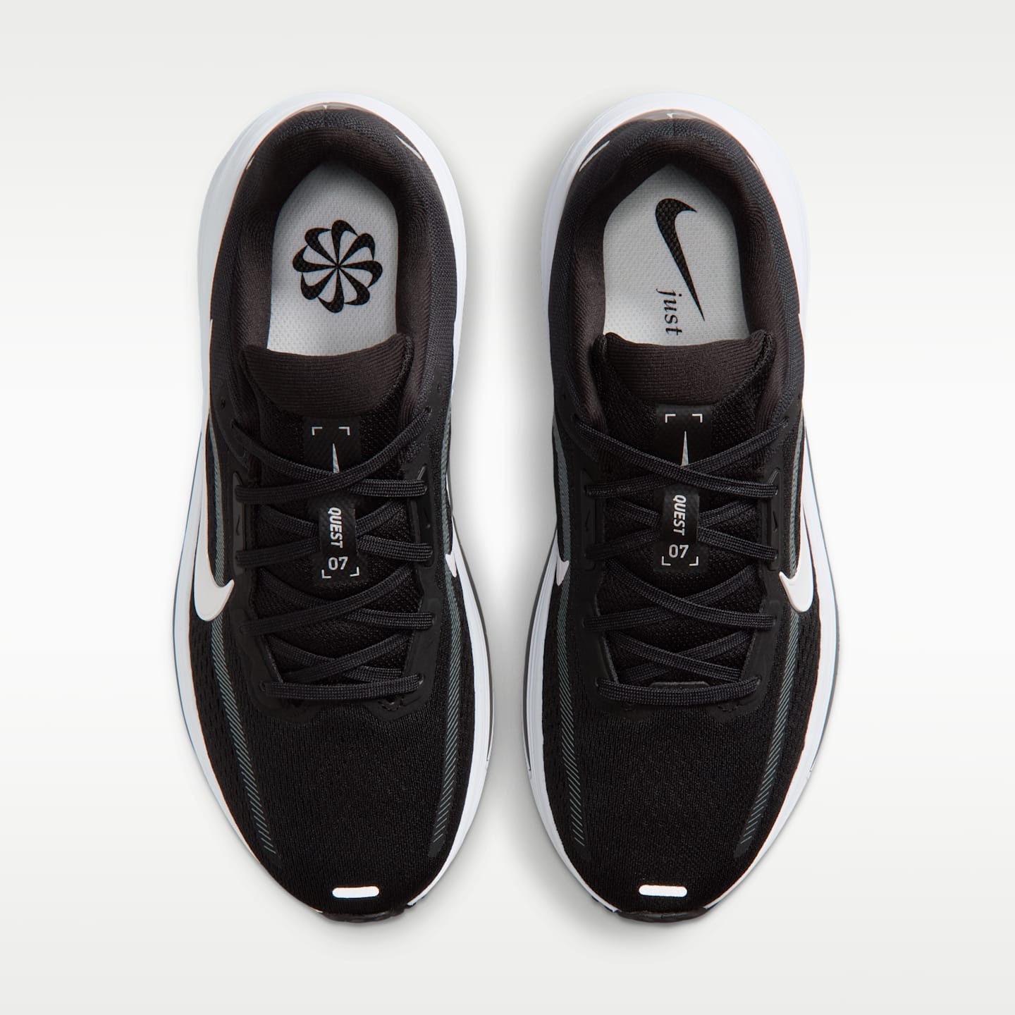 Женские кроссовки Nike Quest 7 Road Running, цвет: Чёрный / Антрацитовый — фото 4