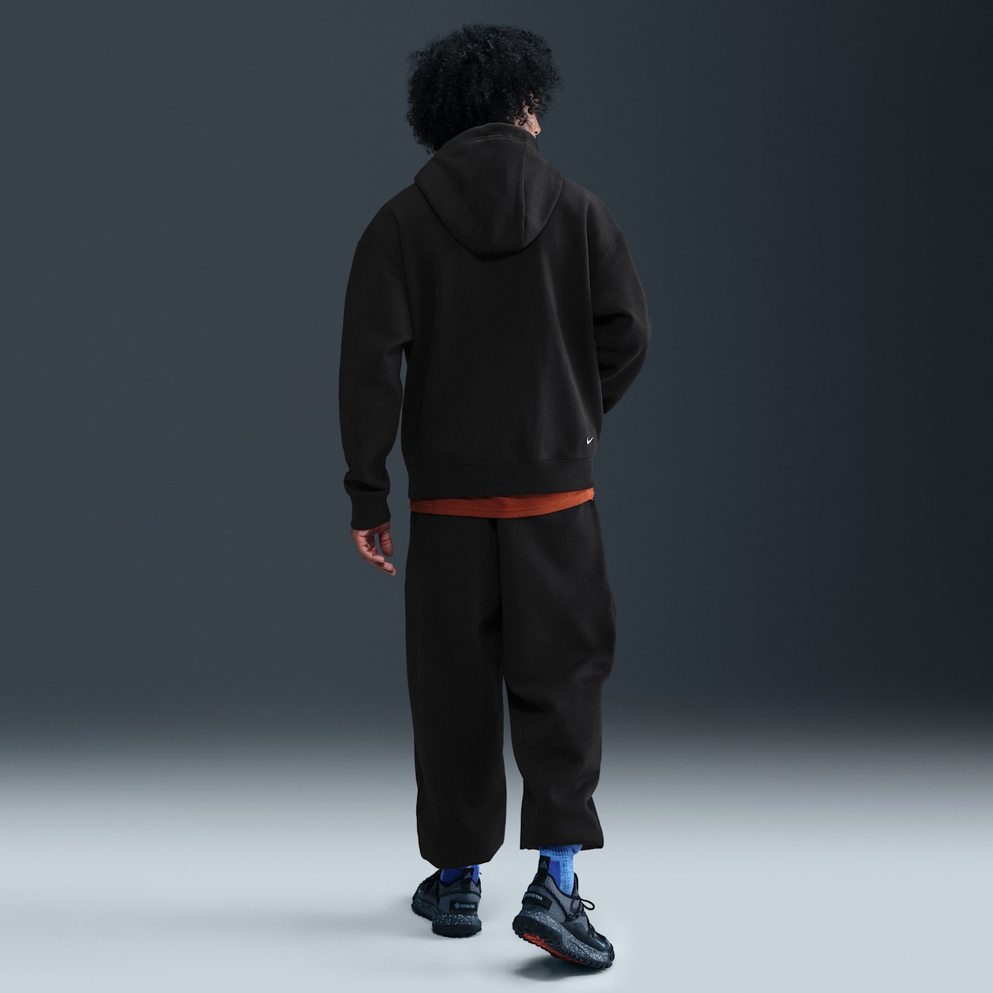 Худи Nike ACG "Tuff Fleece, цвет: Чёрный / Антрацитовый — фото 5