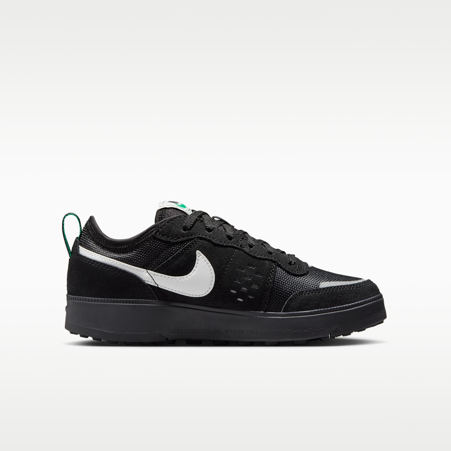 Детские кроссовки Nike C1TY "Brownstone" Shoes, цвет: Чёрный / Зелёный — фото 3