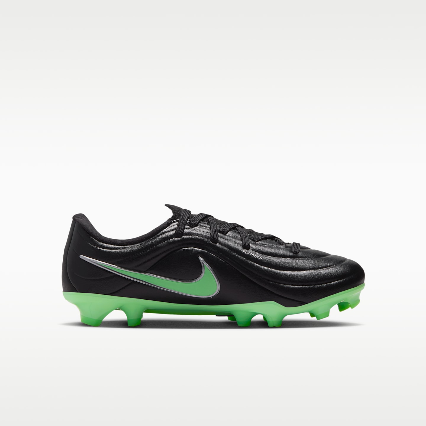 Детские бутсы Nike Jr. Tiempo Maestro Academy Multi-Ground Low-Top Soccer Cleats, цвет: Чёрный / Зелёный — фото 3