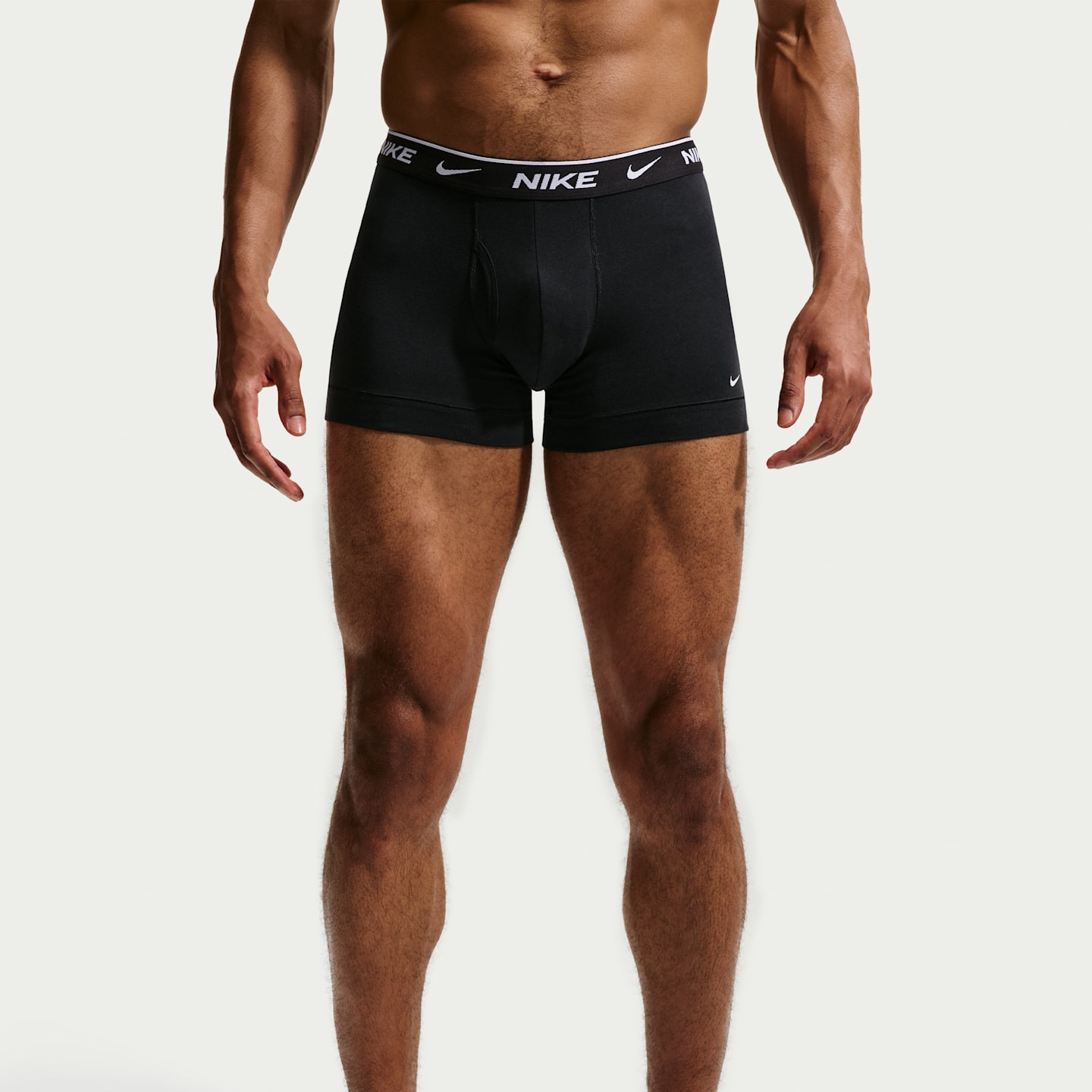 Трусы Essential Dri-FIT для мужчин, хлопок, стрейч, 3 шт. — Nike, цвет: Чёрный — фото 2