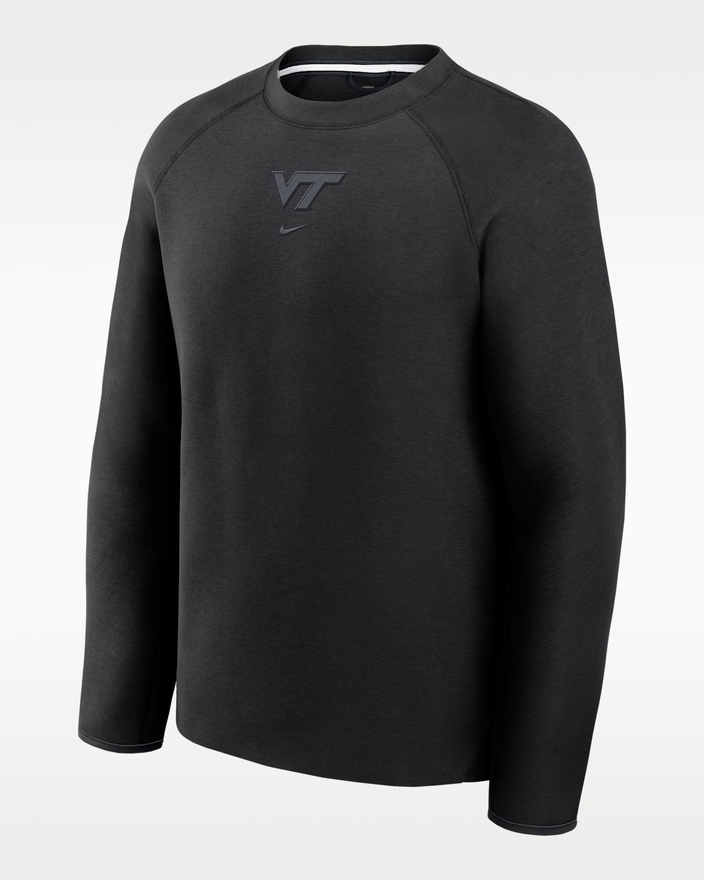 Мужская толстовка Nike Virginia Tech Tech Fleece College Soccer, цвет: Чёрный — фото 2