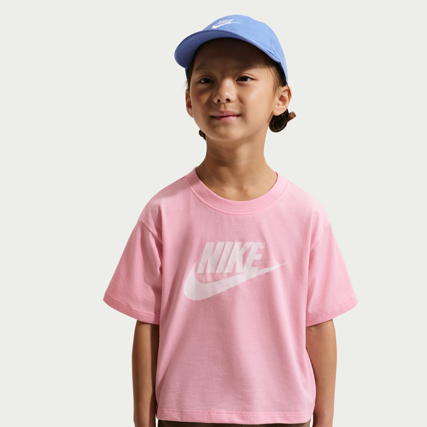 Детская футболка Nike Club Boxy, цвет: Розовый — фото 1
