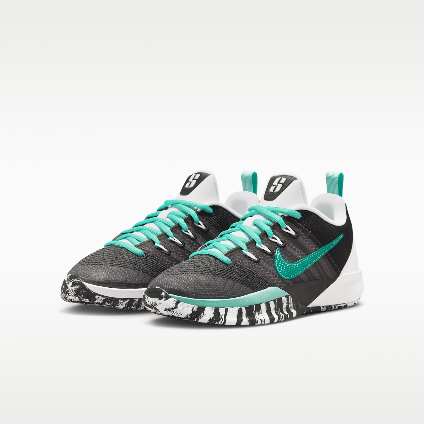 Кроссовки Nike Sabrina 3 Big Kids' Basketball, цвет: Чёрный / Белый — фото 5