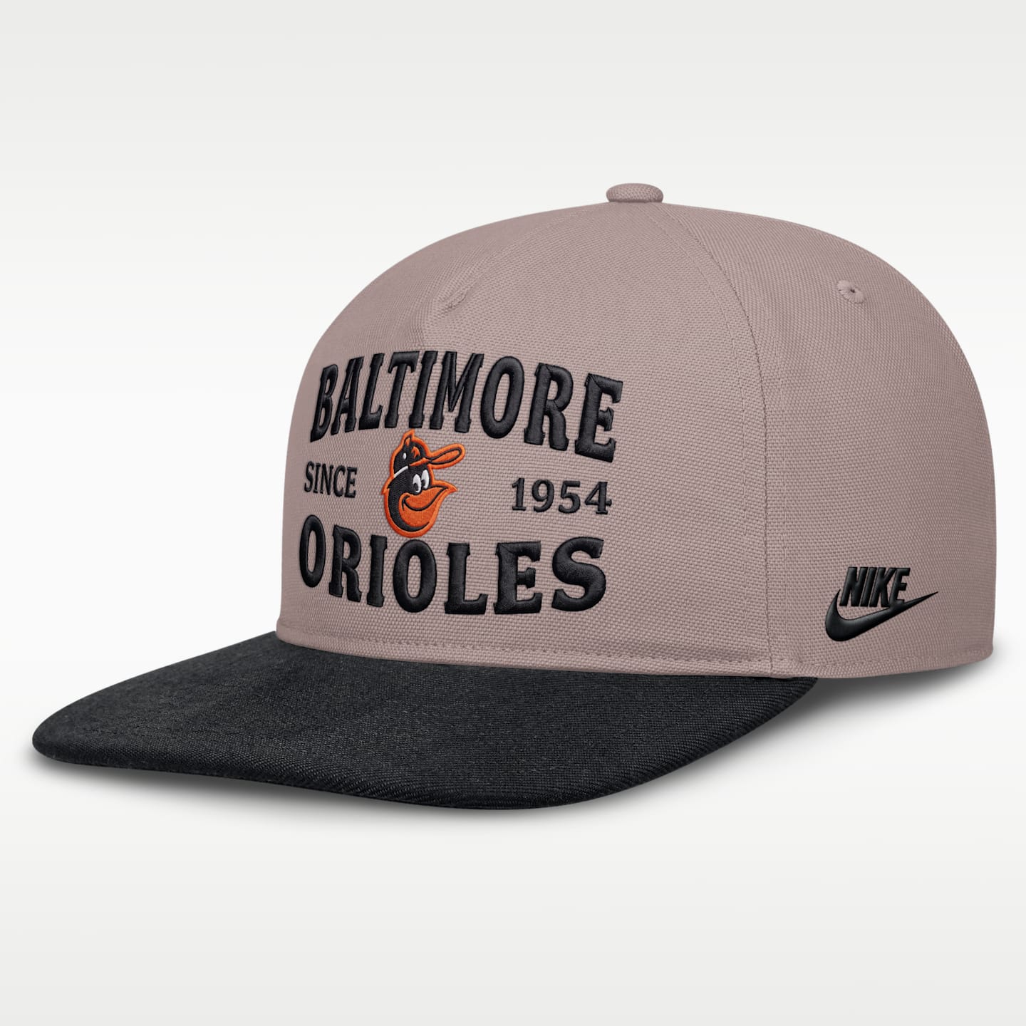 Мужская кепка Nike Baltimore Orioles Cooperstown Pro MLB A-Frame Adjustable Hat, цвет: Коричневый / Чёрный — фото 1