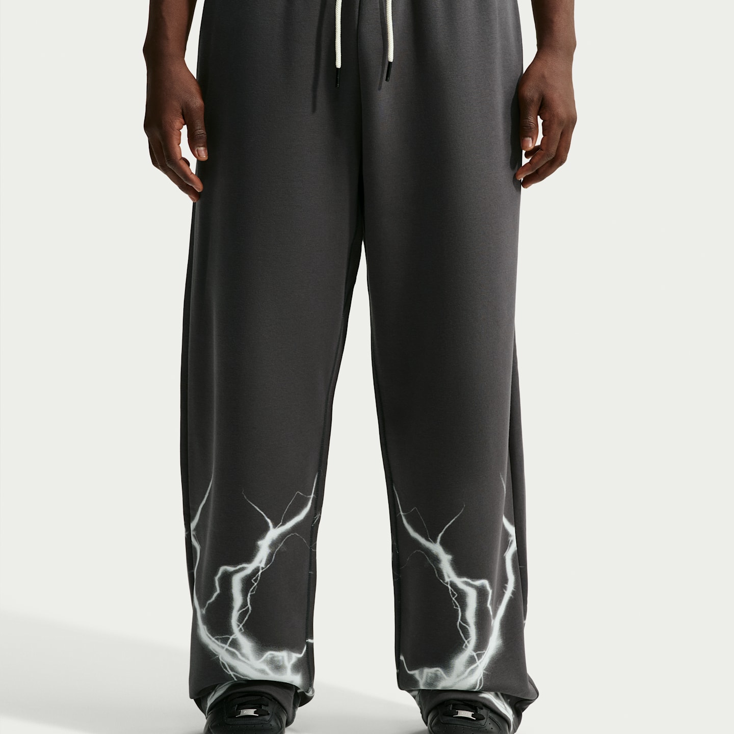 Мужские баскетбольные брюки Nike Standard Issue с начёсом, цвет: Антрацитовый / Белый — фото 2