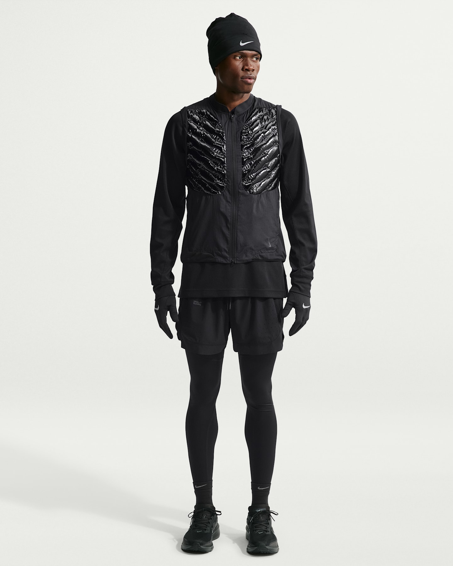 Мужские шорты NikeLab Running 5" 2-in-1 Shorts, цвет: Чёрный — фото 9