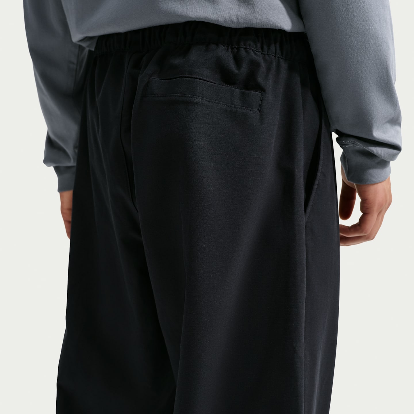Мужские брюки Nike Club Straight Stretch, цвет: Чёрный / Белый — фото 3