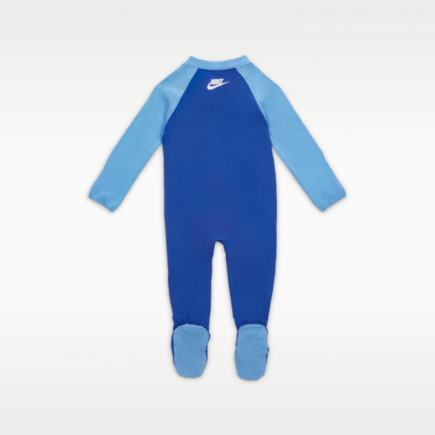 Детский комбинезон Nike Sportswear Baby (0-9M) Cotton Footed Coverall, цвет: Королевский синий — фото 2