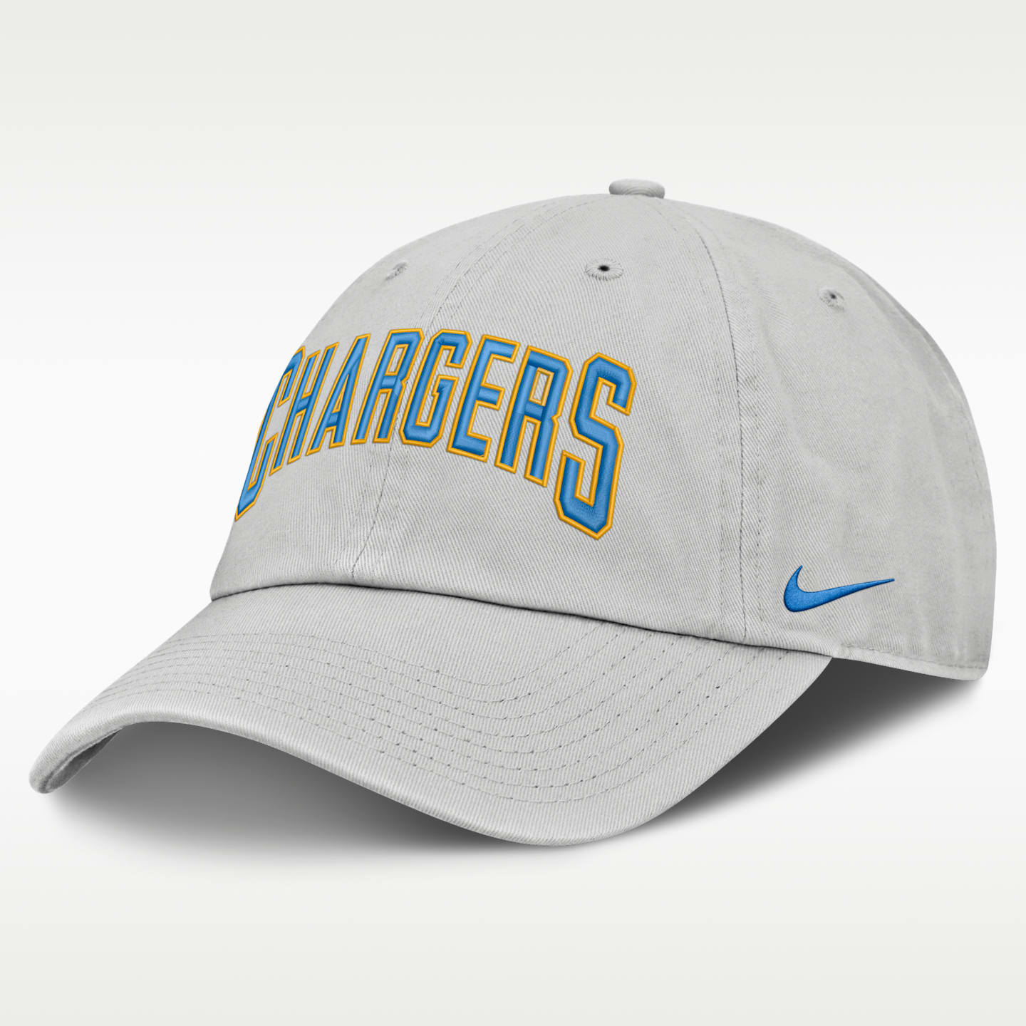 Мужская кепка Nike NFL Los Angeles Chargers Primetime Club Arched, цвет: Серый — фото 1