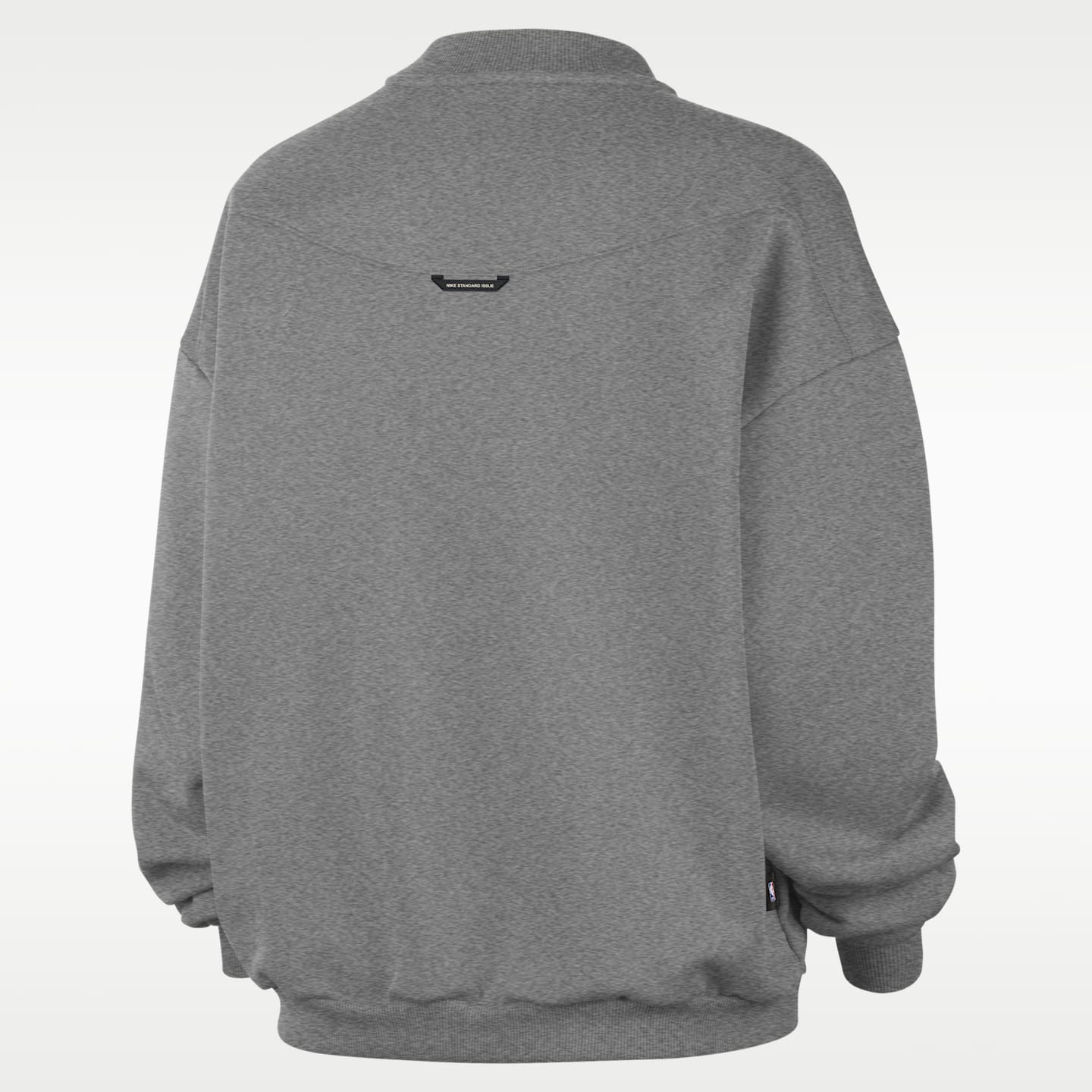 Мужской флисовый свитшот Nike Chicago Bulls Standard Issue, цвет: Серый меланжевый / Бледная слоновая кость — фото 2